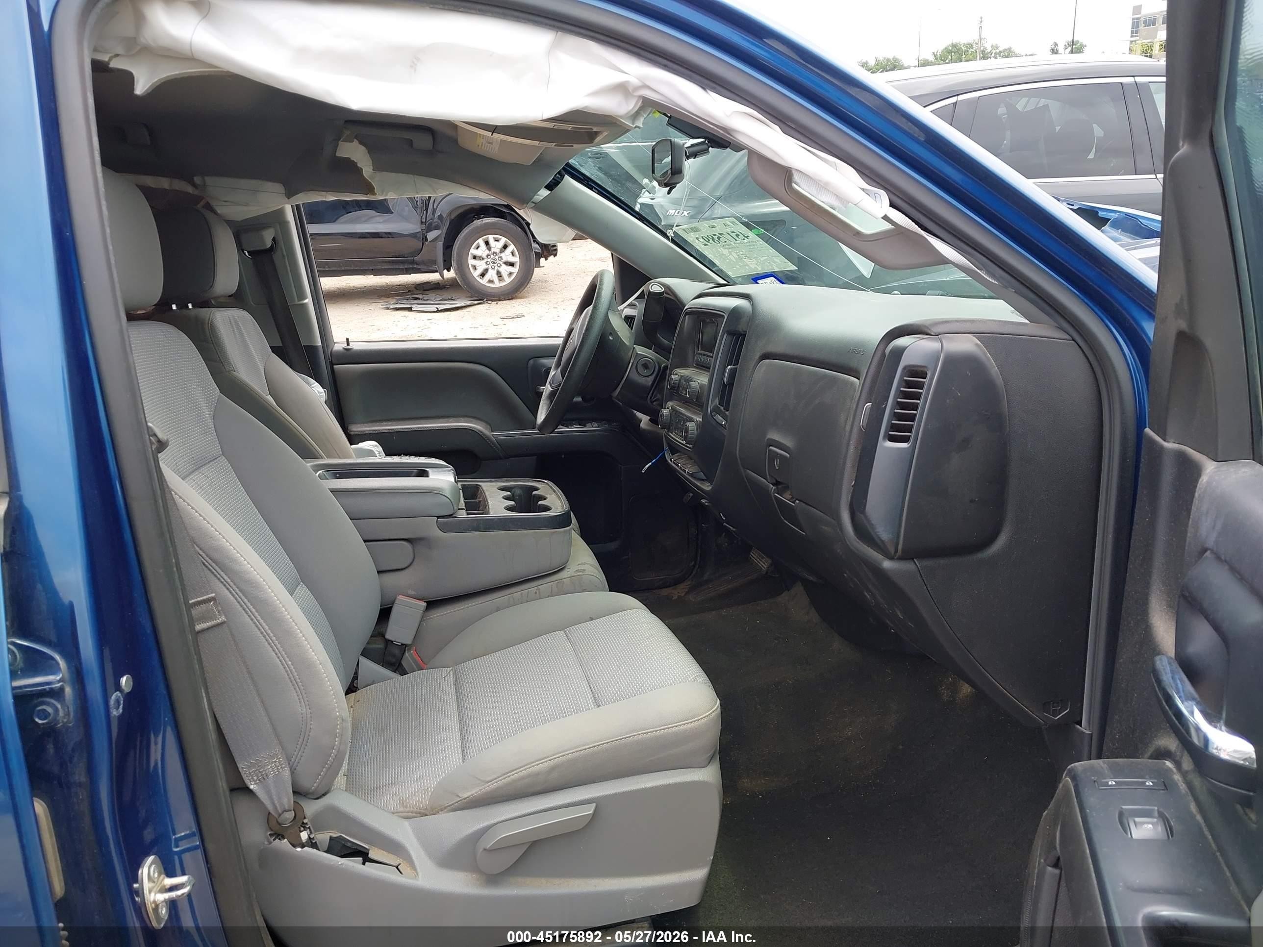 2015 Chevrolet Silverado 1500 Ls Blue vin: 1GCRCPEC5FZ436244