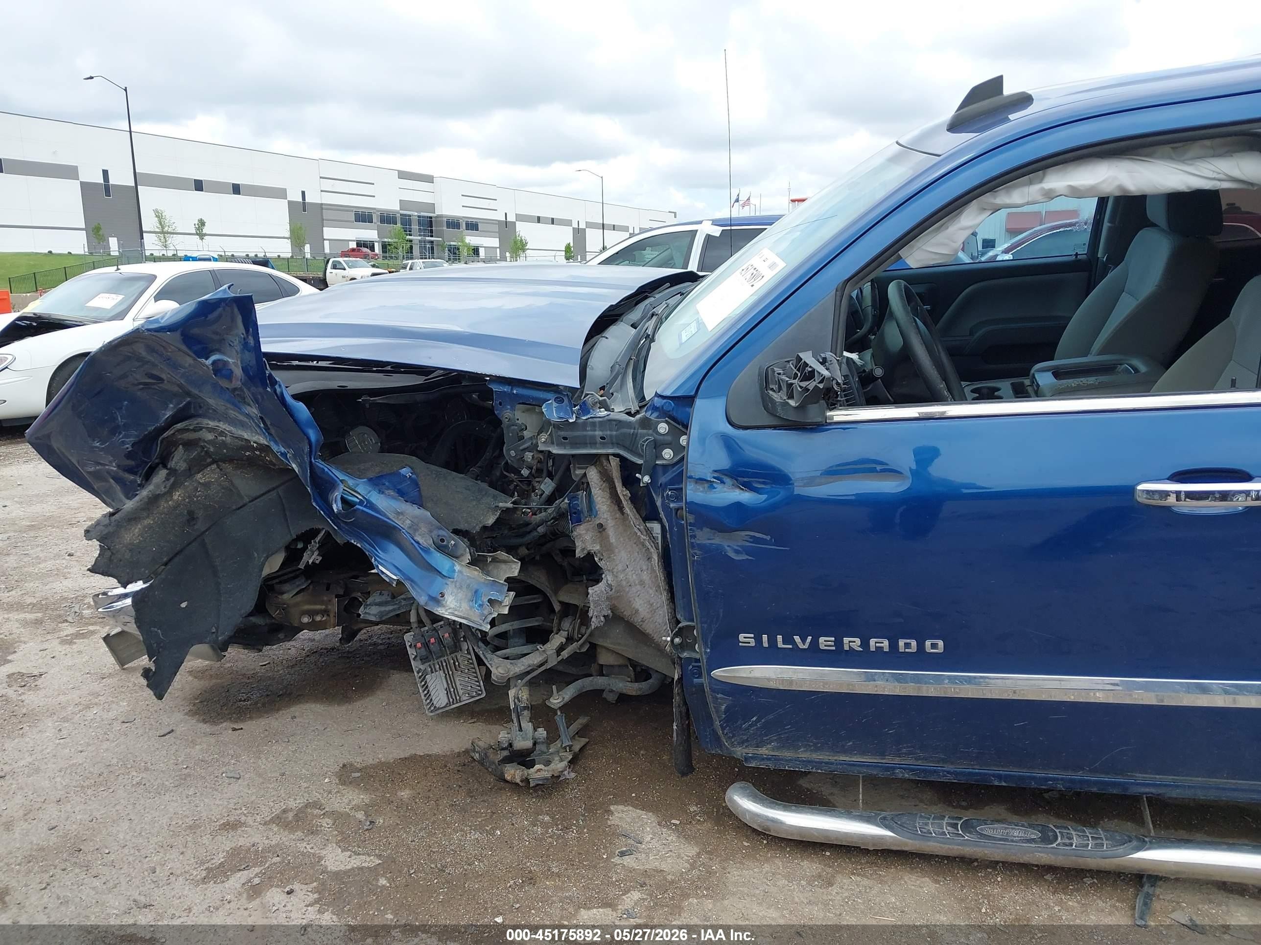 2015 Chevrolet Silverado 1500 Ls Blue vin: 1GCRCPEC5FZ436244