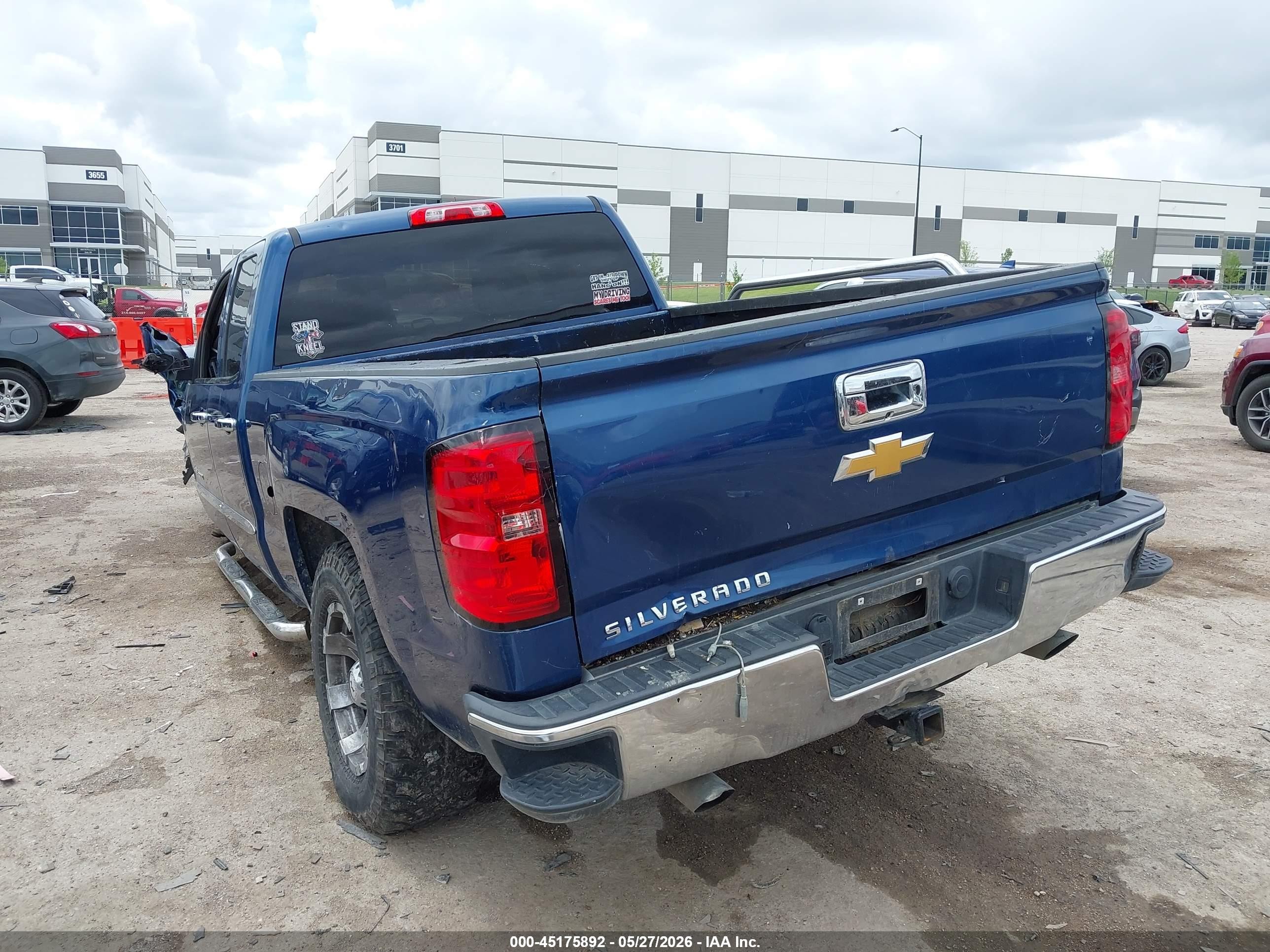 2015 Chevrolet Silverado 1500 Ls Blue vin: 1GCRCPEC5FZ436244