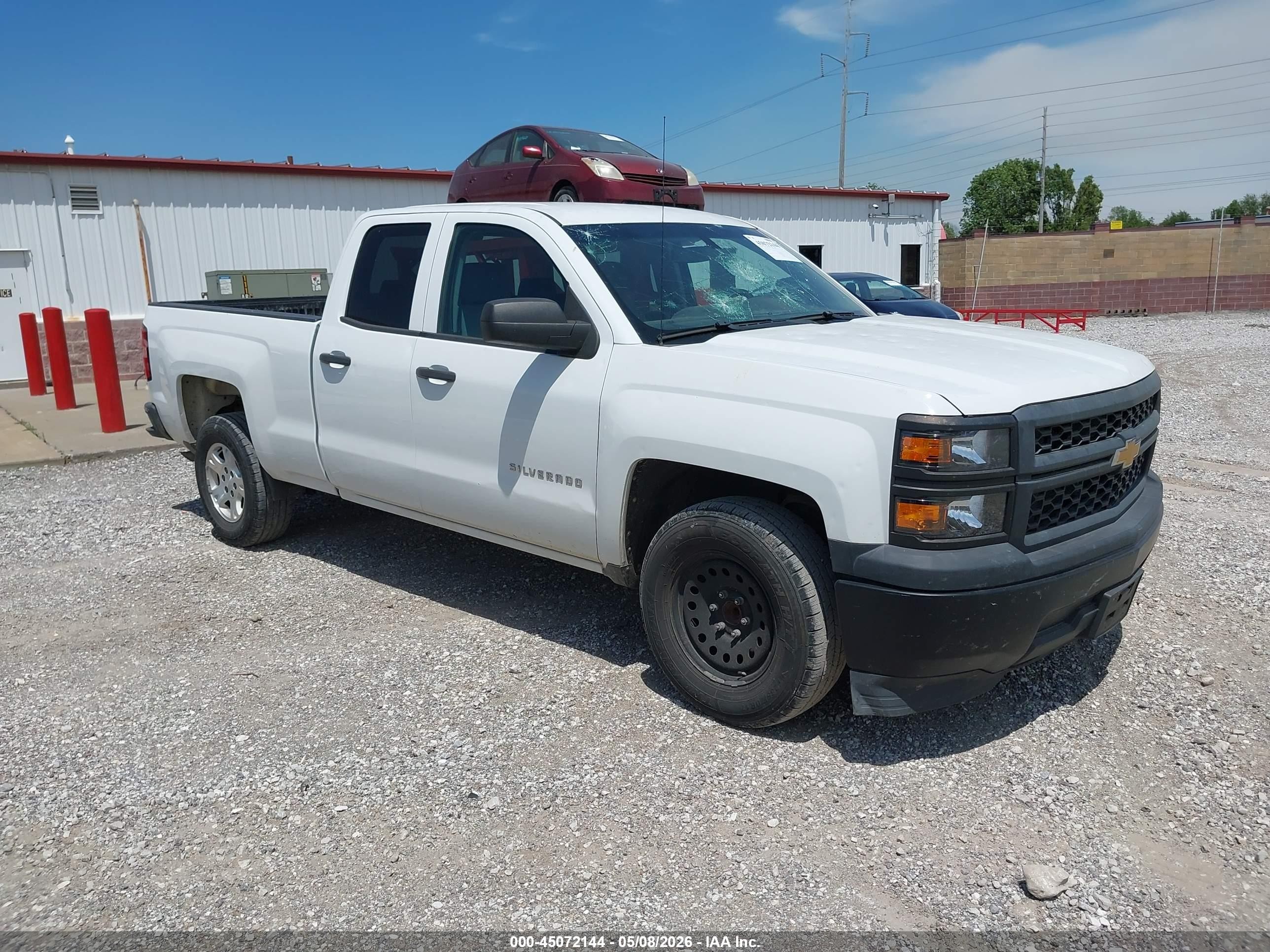 2015 Chevrolet Silverado 1500 Wt White vin: 1GCRCPEC7FZ302500