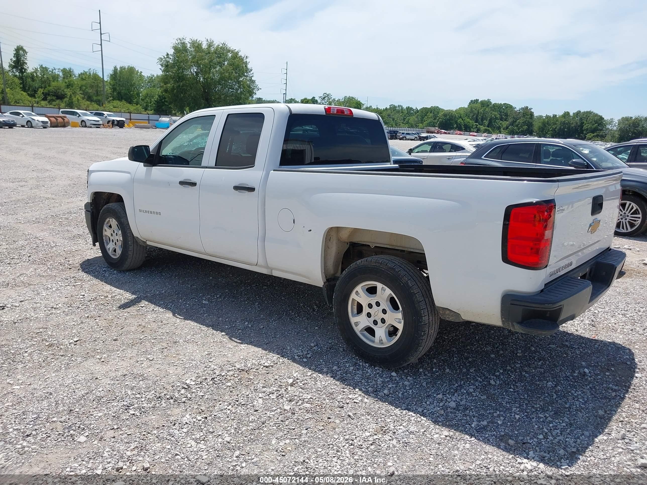 2015 Chevrolet Silverado 1500 Wt White vin: 1GCRCPEC7FZ302500
