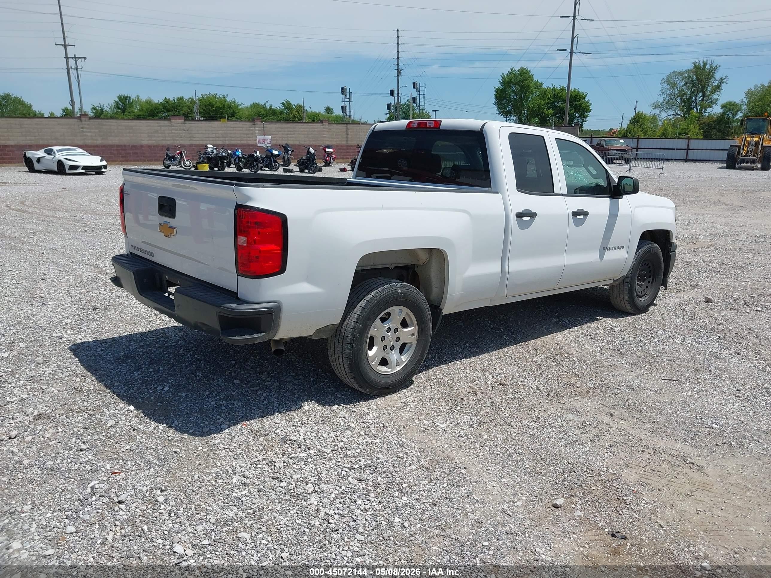 2015 Chevrolet Silverado 1500 Wt White vin: 1GCRCPEC7FZ302500