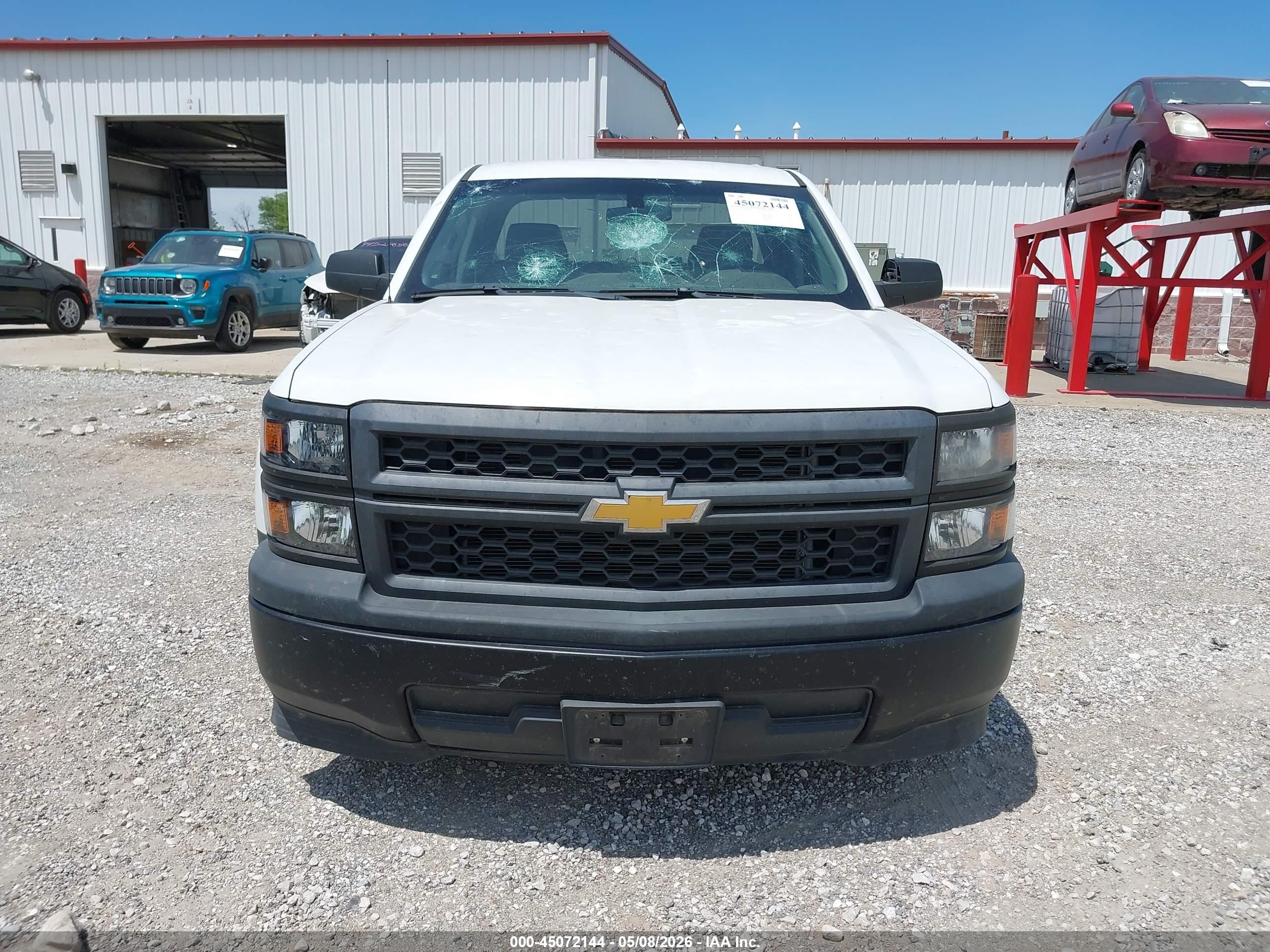 2015 Chevrolet Silverado 1500 Wt White vin: 1GCRCPEC7FZ302500