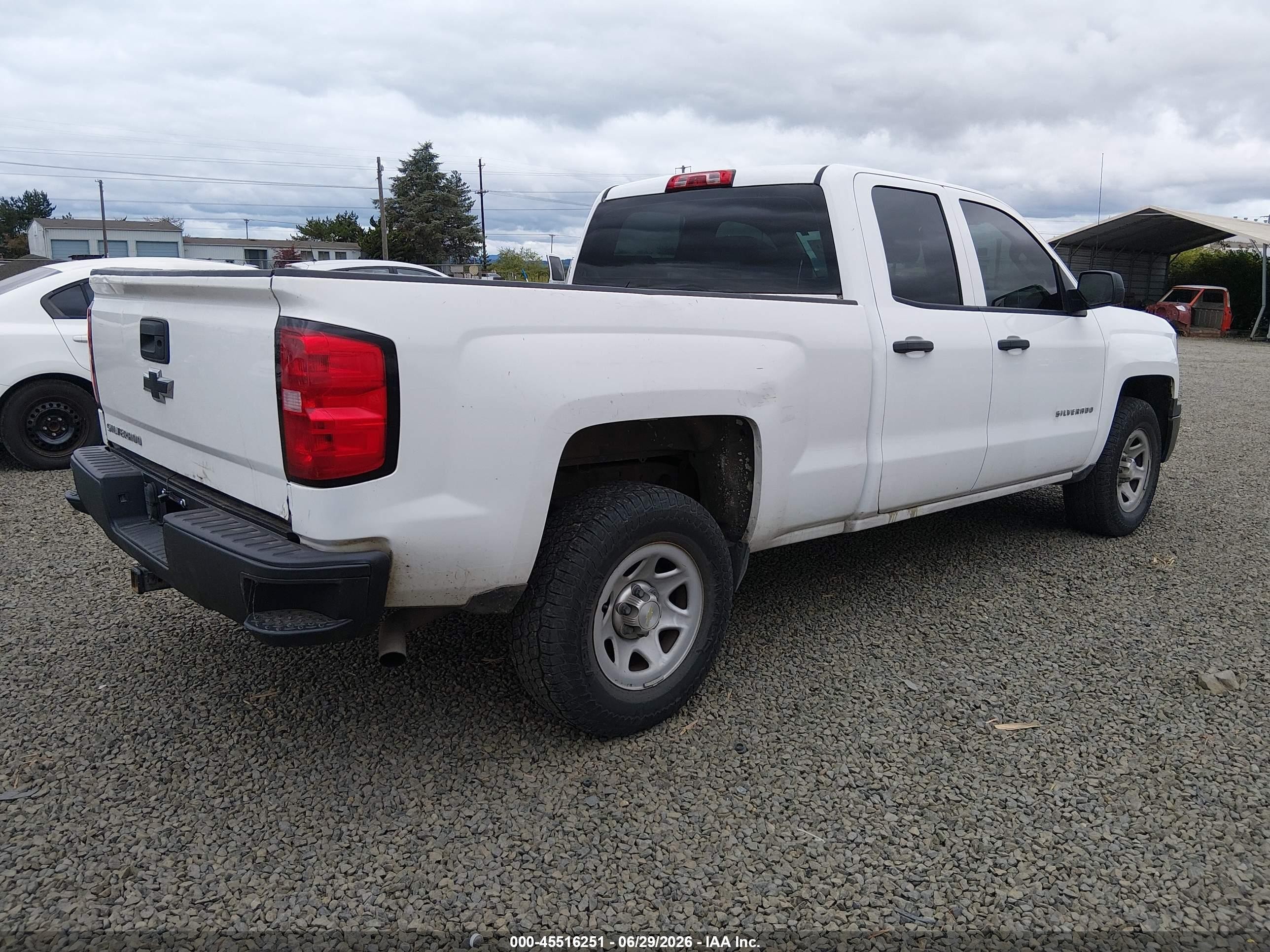 2014 Chevrolet Silverado 1500 Work Truck 1wt White vin: 1GCRCPECXEZ344660