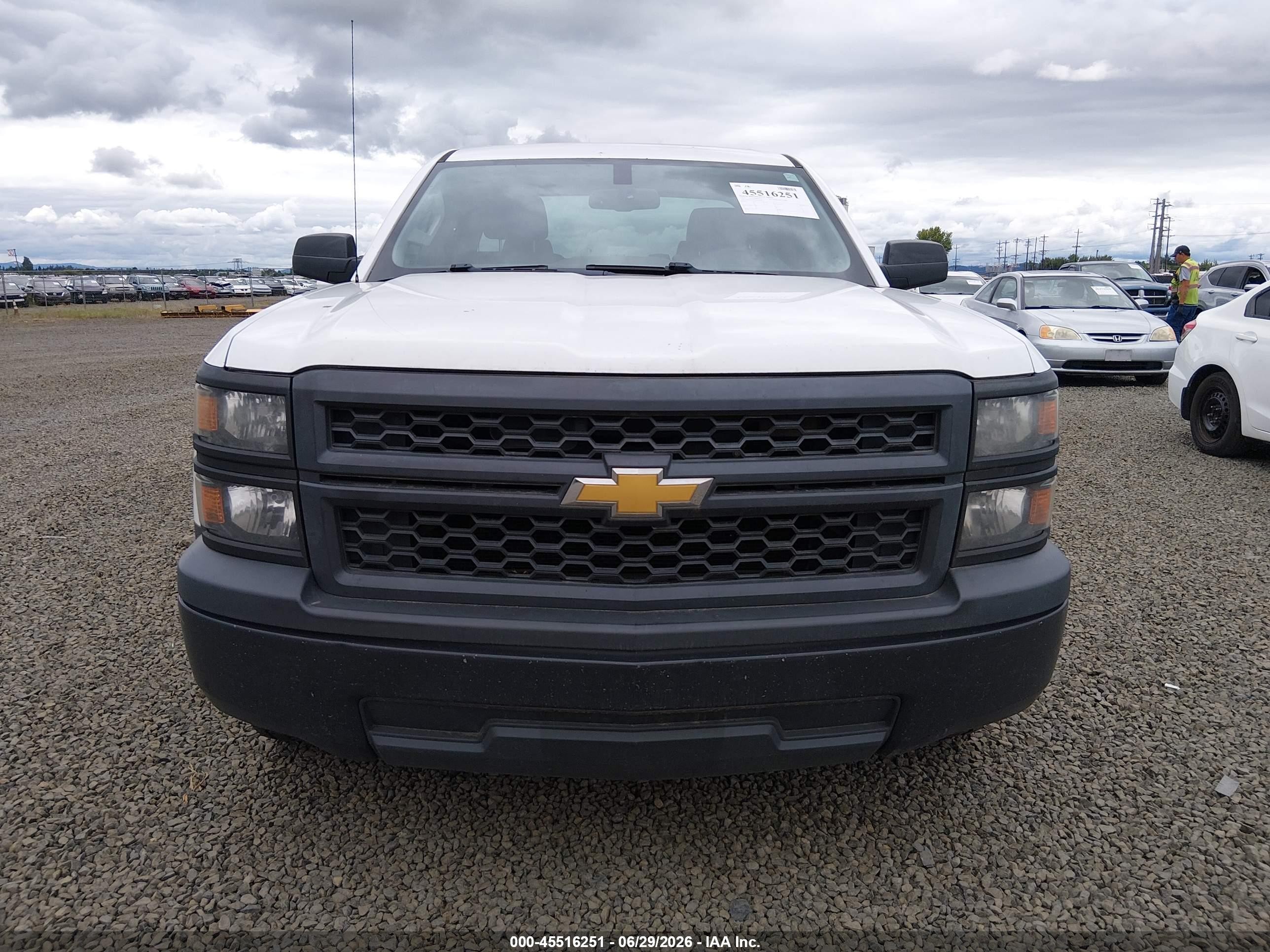 2014 Chevrolet Silverado 1500 Work Truck 1wt White vin: 1GCRCPECXEZ344660