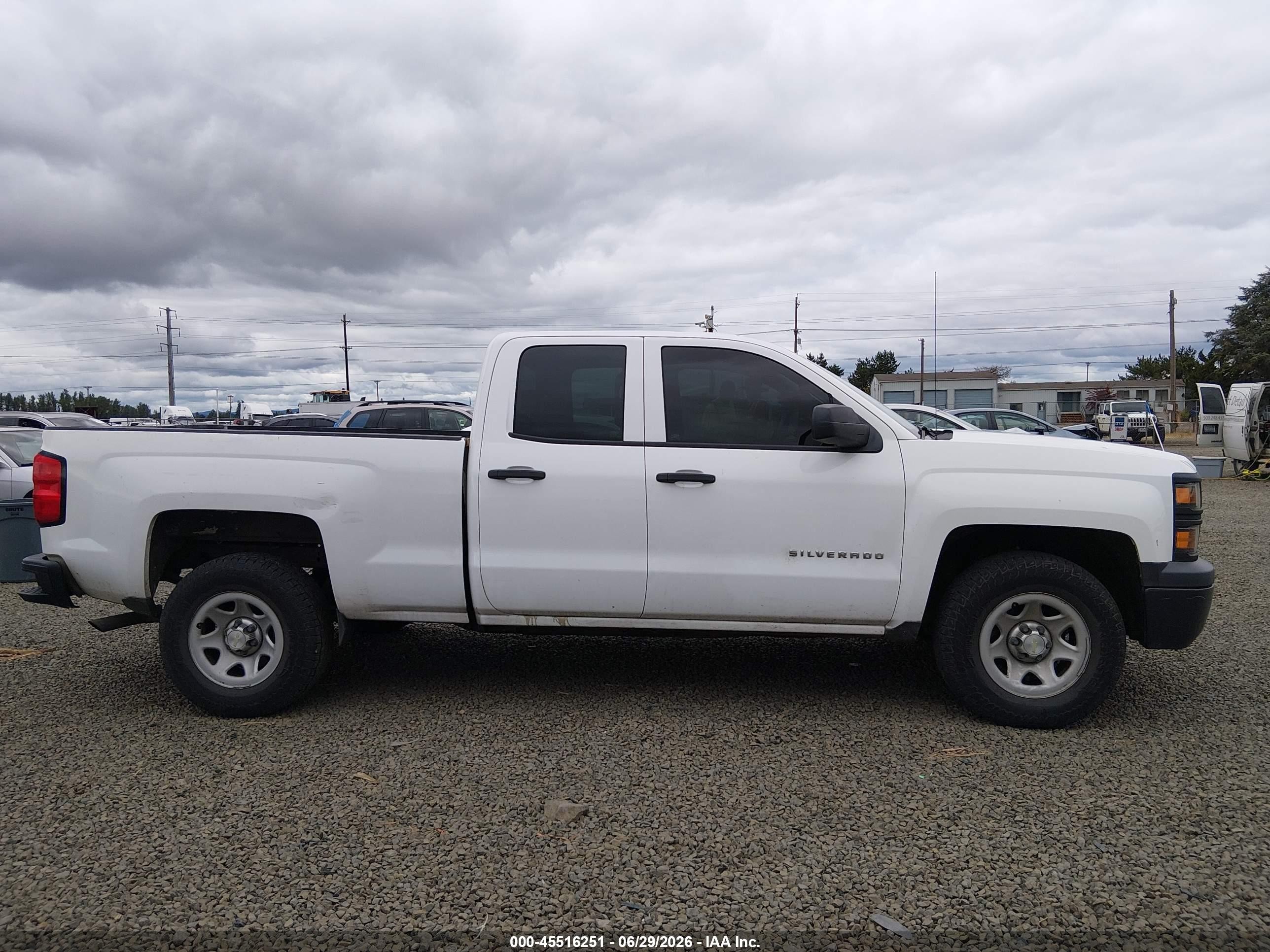 2014 Chevrolet Silverado 1500 Work Truck 1wt White vin: 1GCRCPECXEZ344660