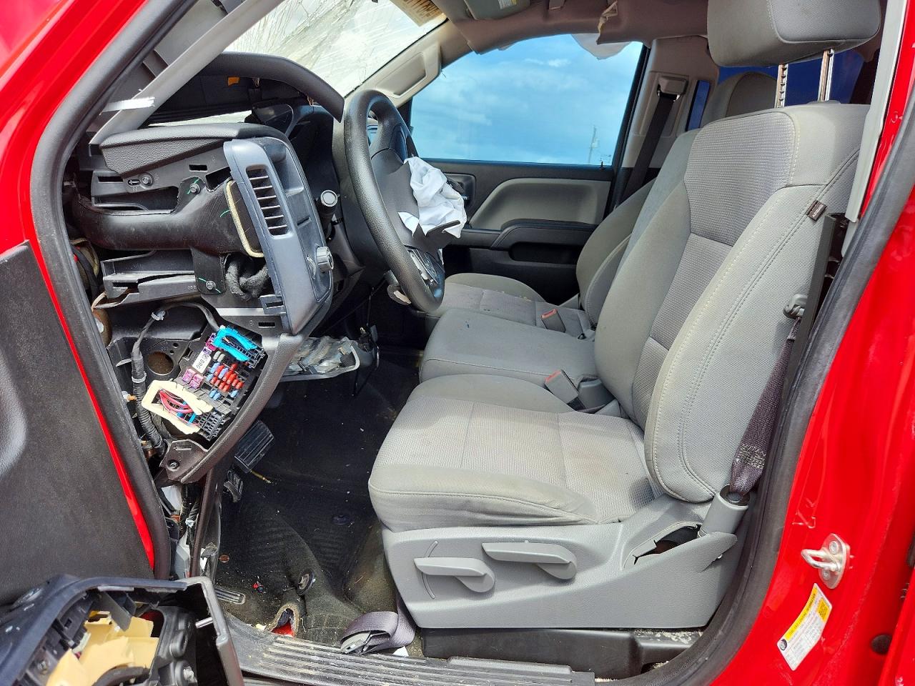 2017 Chevrolet Silverado C1500 Custom Red vin: 1GCRCPECXHZ234230