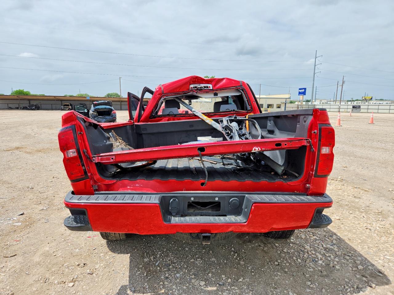 2017 Chevrolet Silverado C1500 Custom Red vin: 1GCRCPECXHZ234230