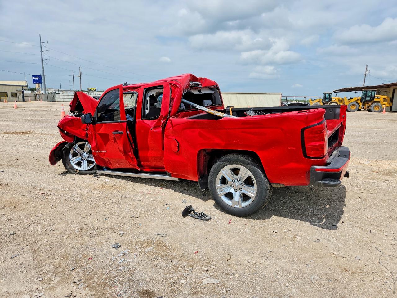 2017 Chevrolet Silverado C1500 Custom Red vin: 1GCRCPECXHZ234230