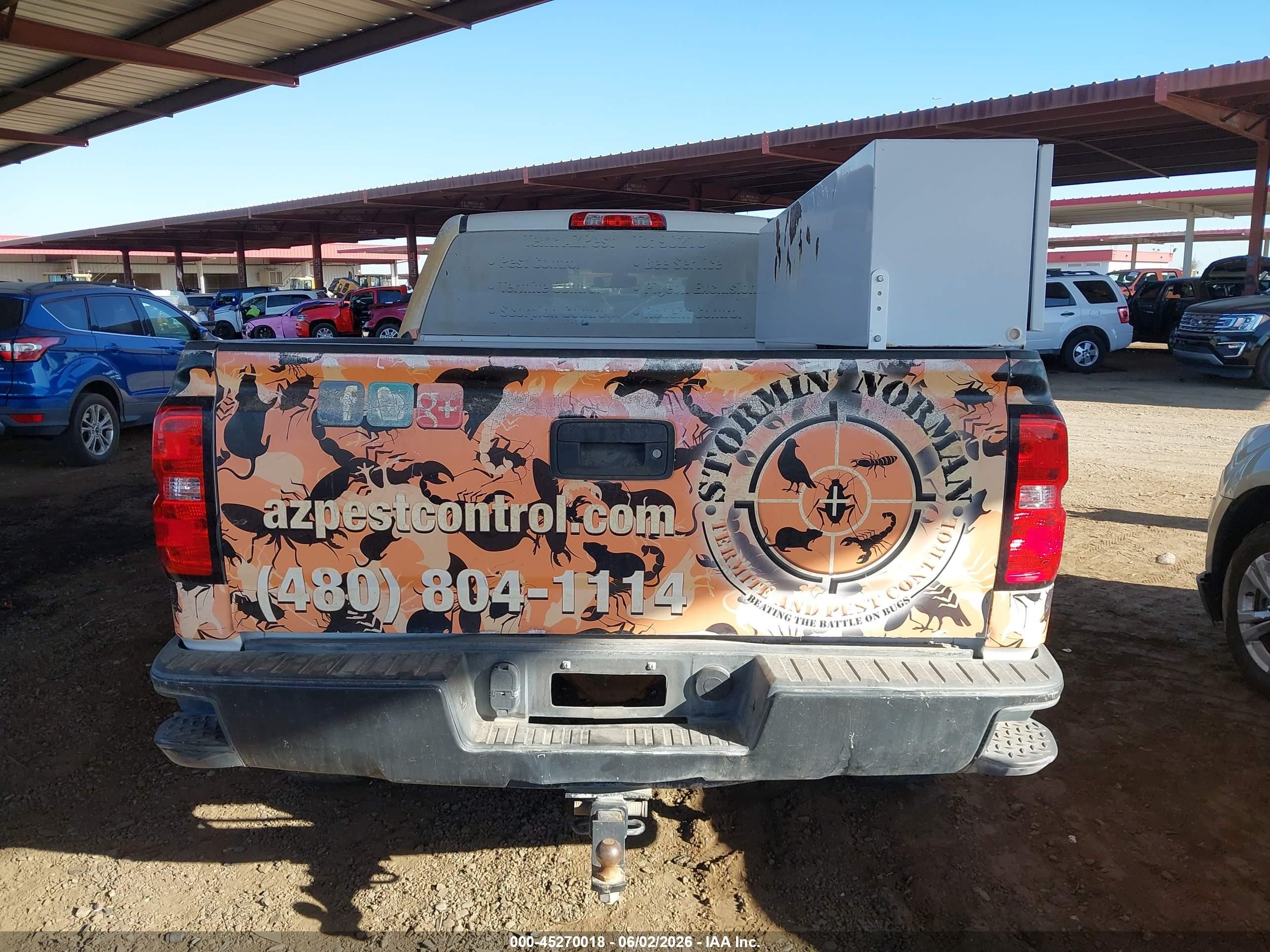 2015 Chevrolet Silverado 1500 Wt White vin: 1GCRCPEH0FZ254124