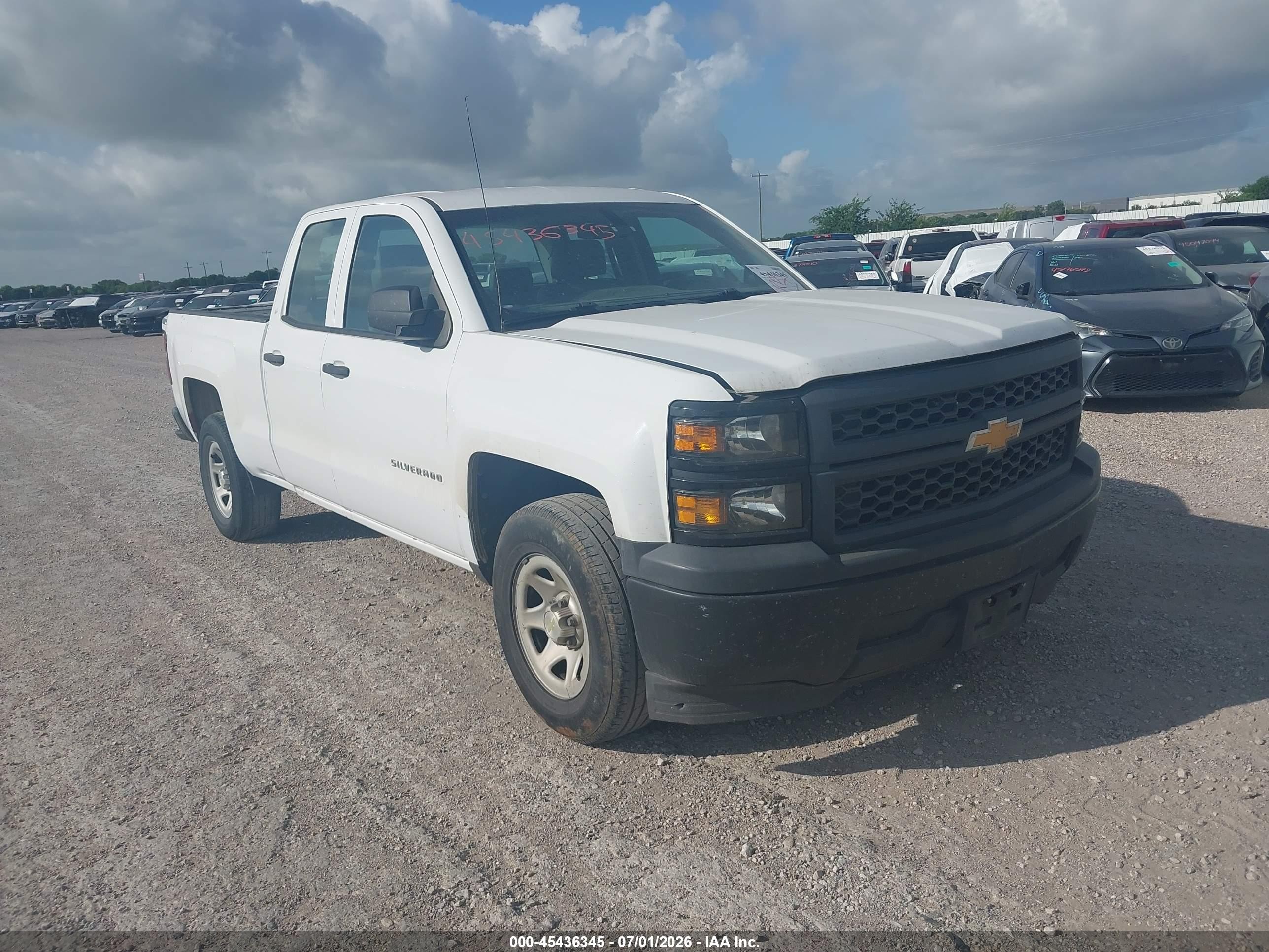 2014 Chevrolet Silverado 1500 Work Truck White vin: 1GCRCPEH1EZ348219