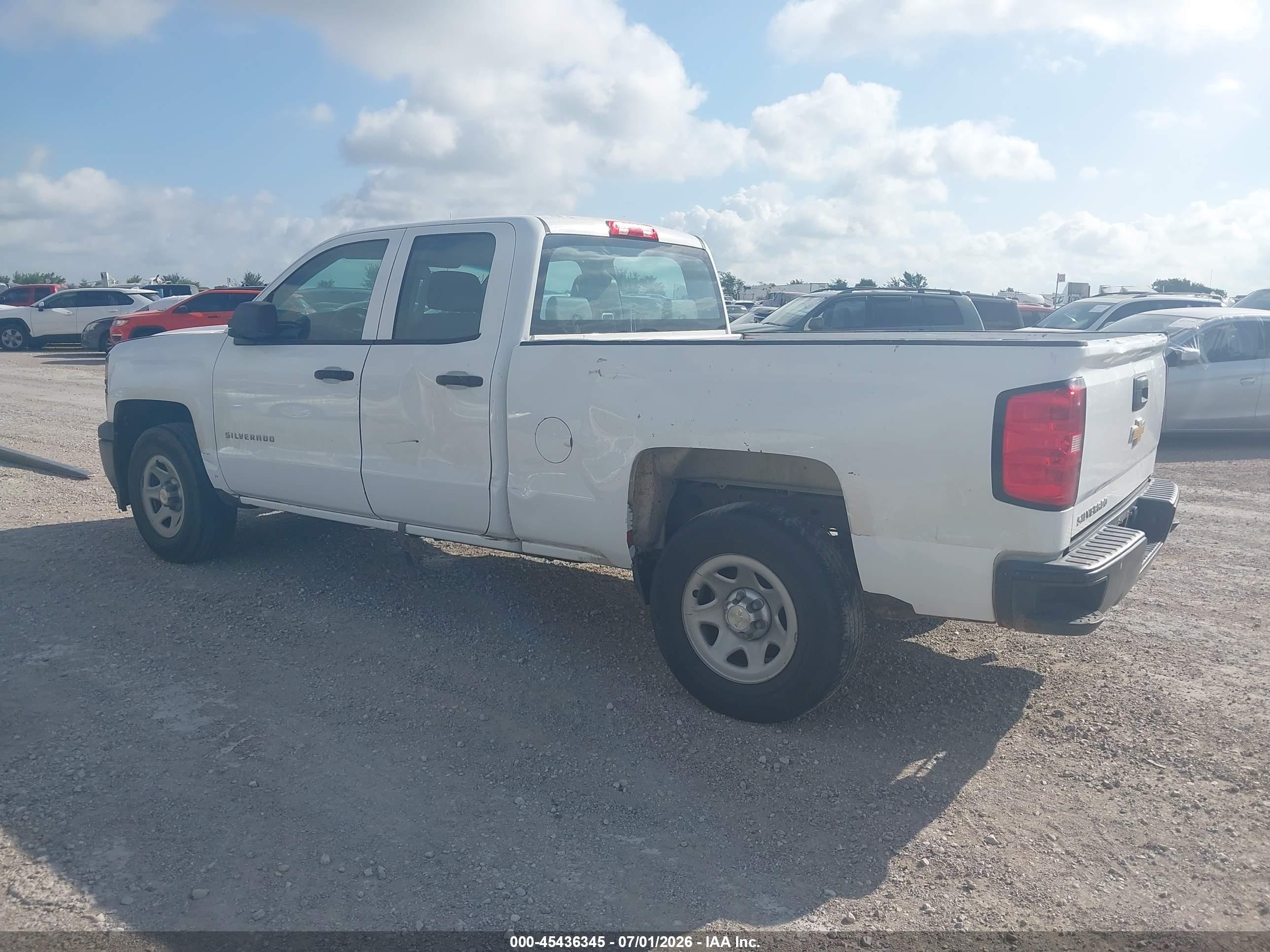 2014 Chevrolet Silverado 1500 Work Truck White vin: 1GCRCPEH1EZ348219
