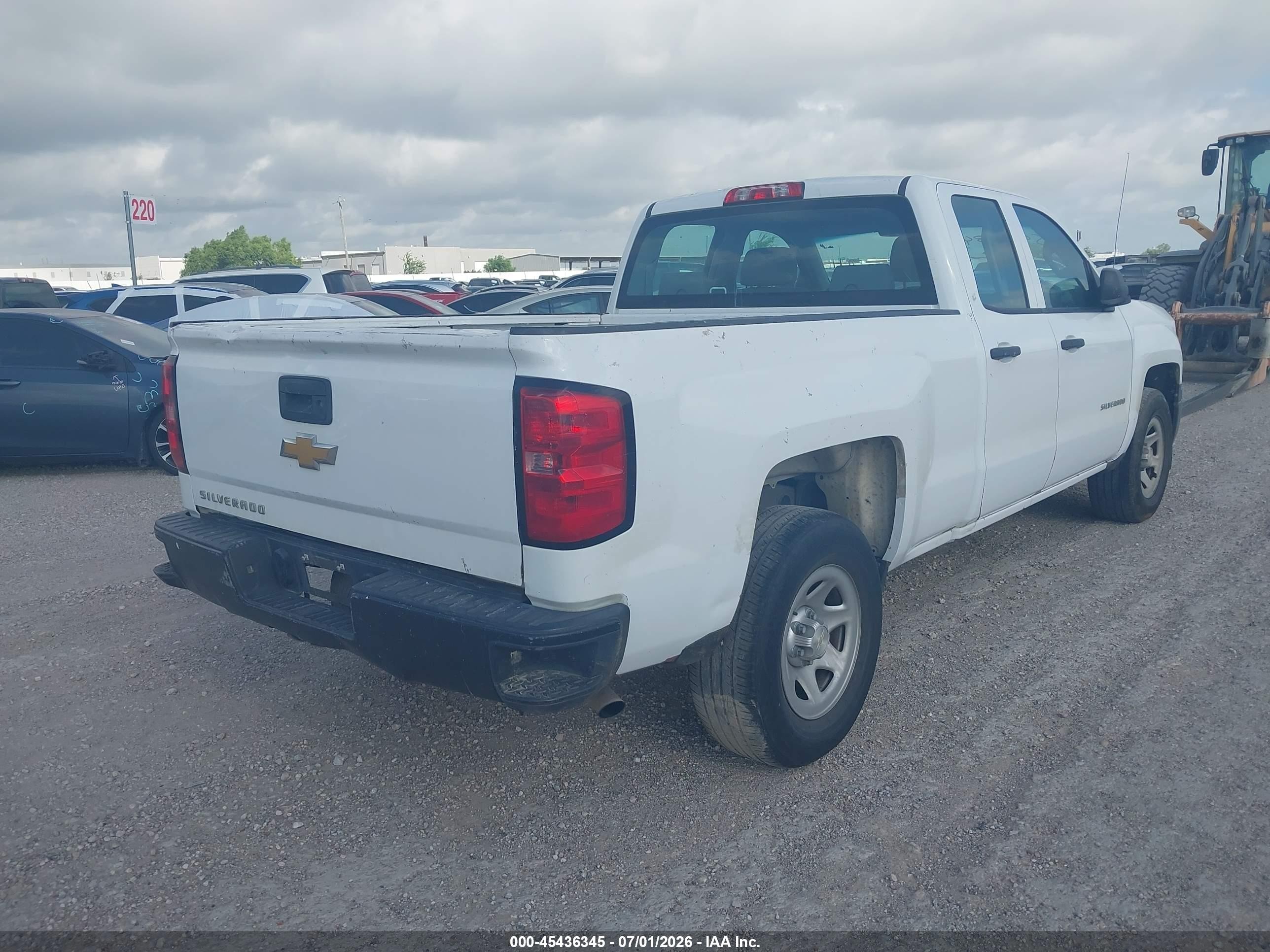 2014 Chevrolet Silverado 1500 Work Truck White vin: 1GCRCPEH1EZ348219