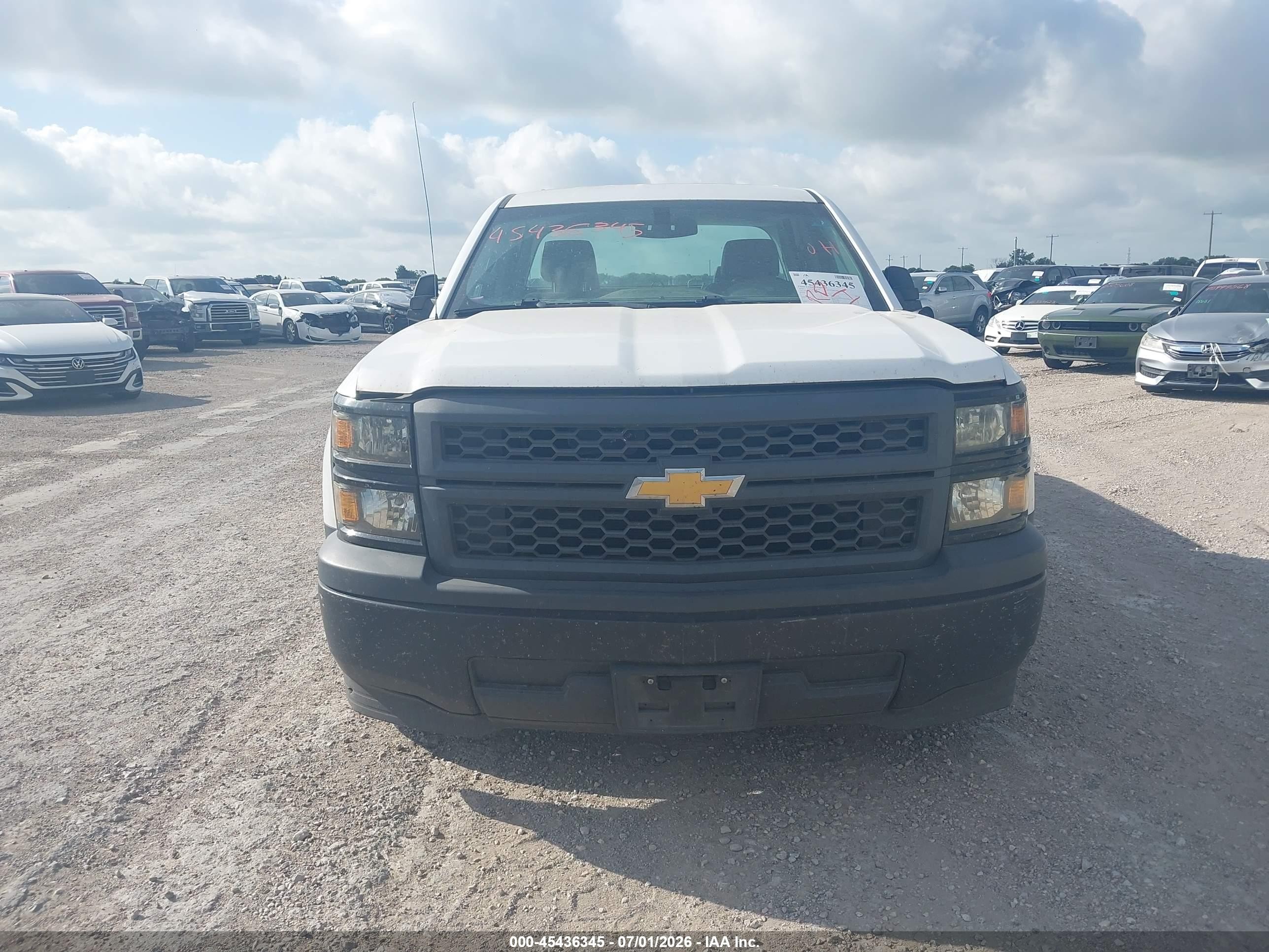 2014 Chevrolet Silverado 1500 Work Truck White vin: 1GCRCPEH1EZ348219