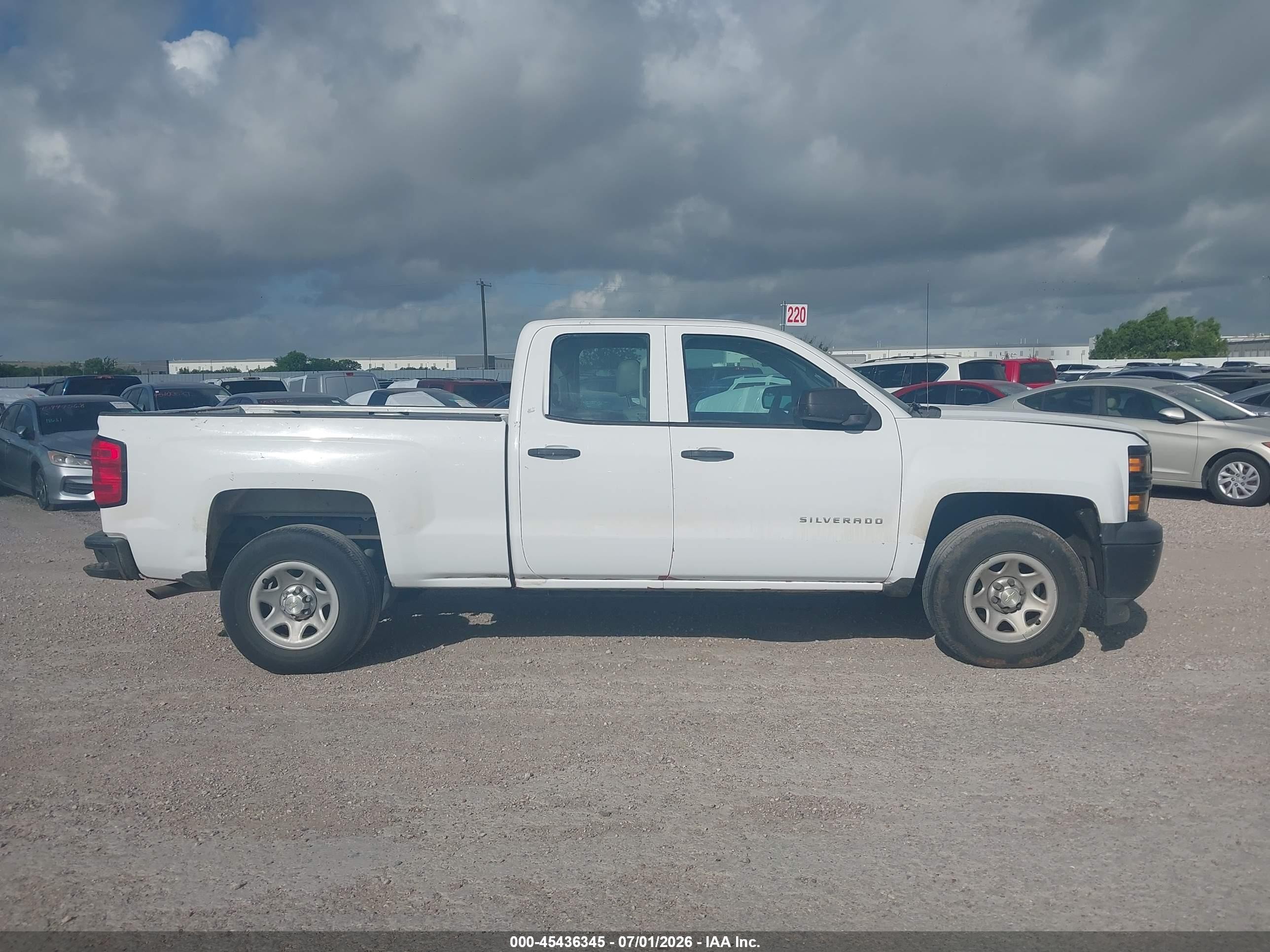 2014 Chevrolet Silverado 1500 Work Truck White vin: 1GCRCPEH1EZ348219