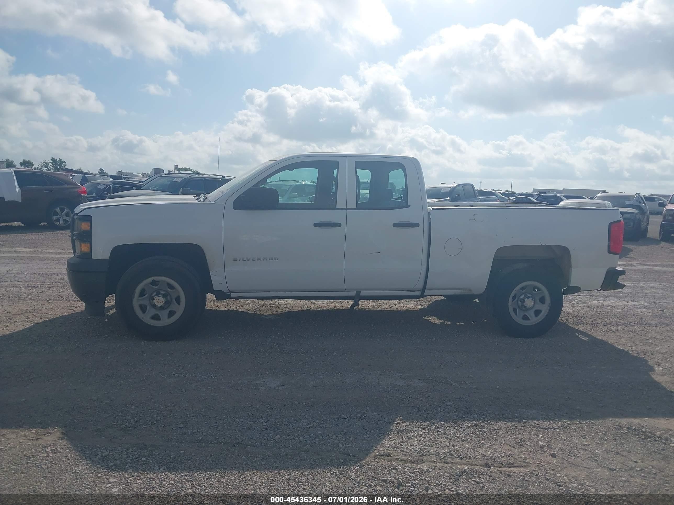 2014 Chevrolet Silverado 1500 Work Truck White vin: 1GCRCPEH1EZ348219
