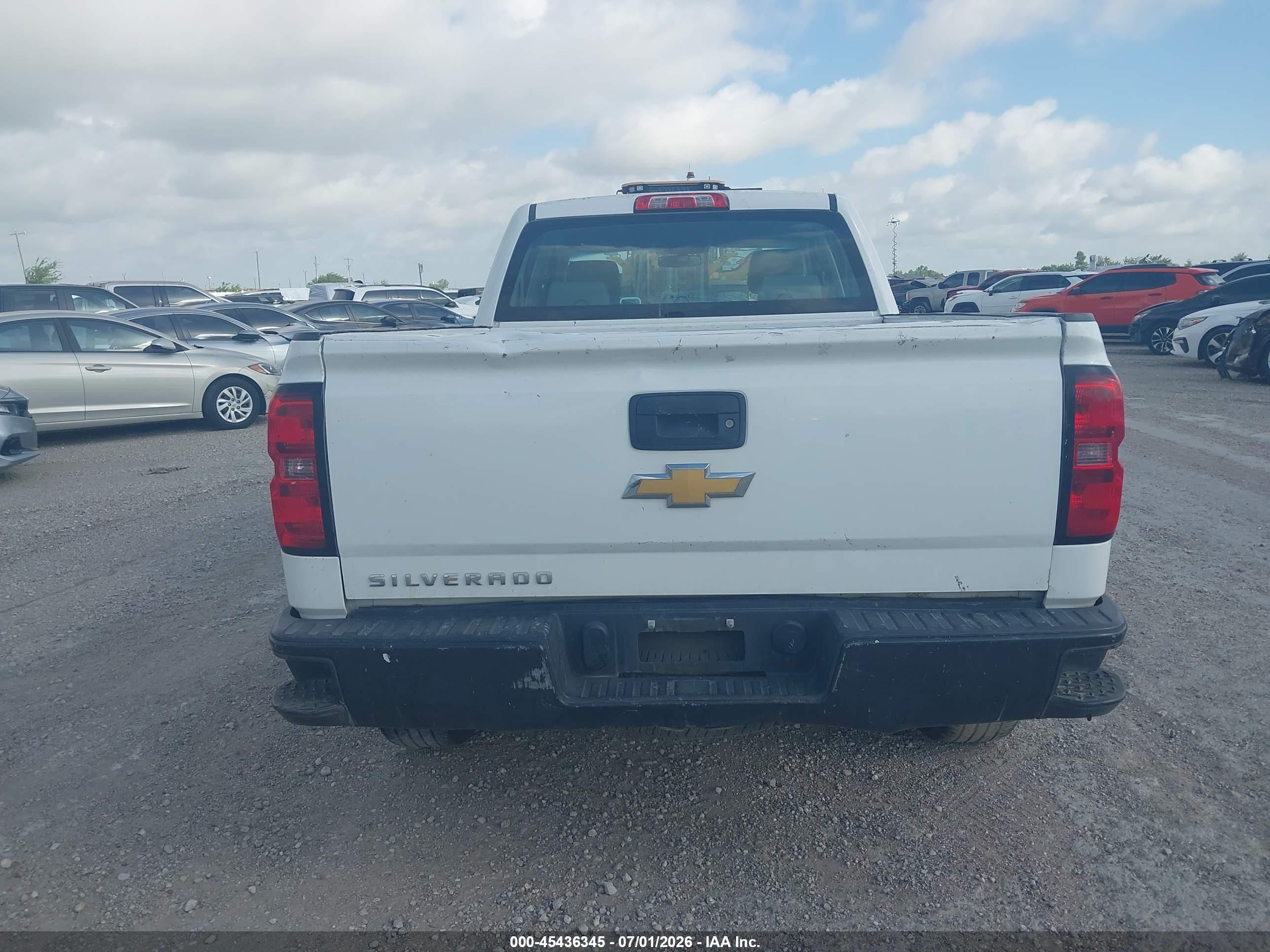 2014 Chevrolet Silverado 1500 Work Truck White vin: 1GCRCPEH1EZ348219