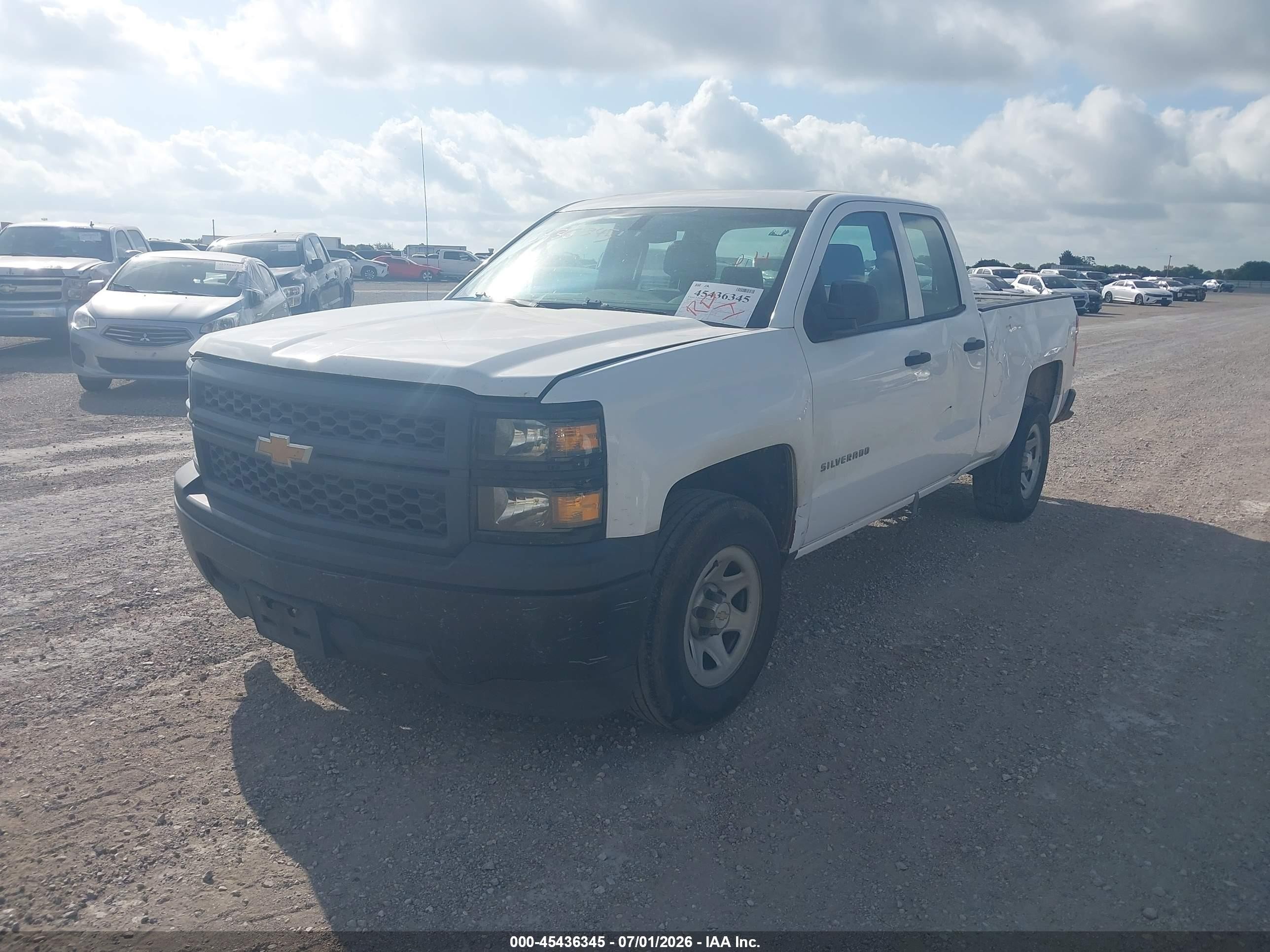 2014 Chevrolet Silverado 1500 Work Truck White vin: 1GCRCPEH1EZ348219