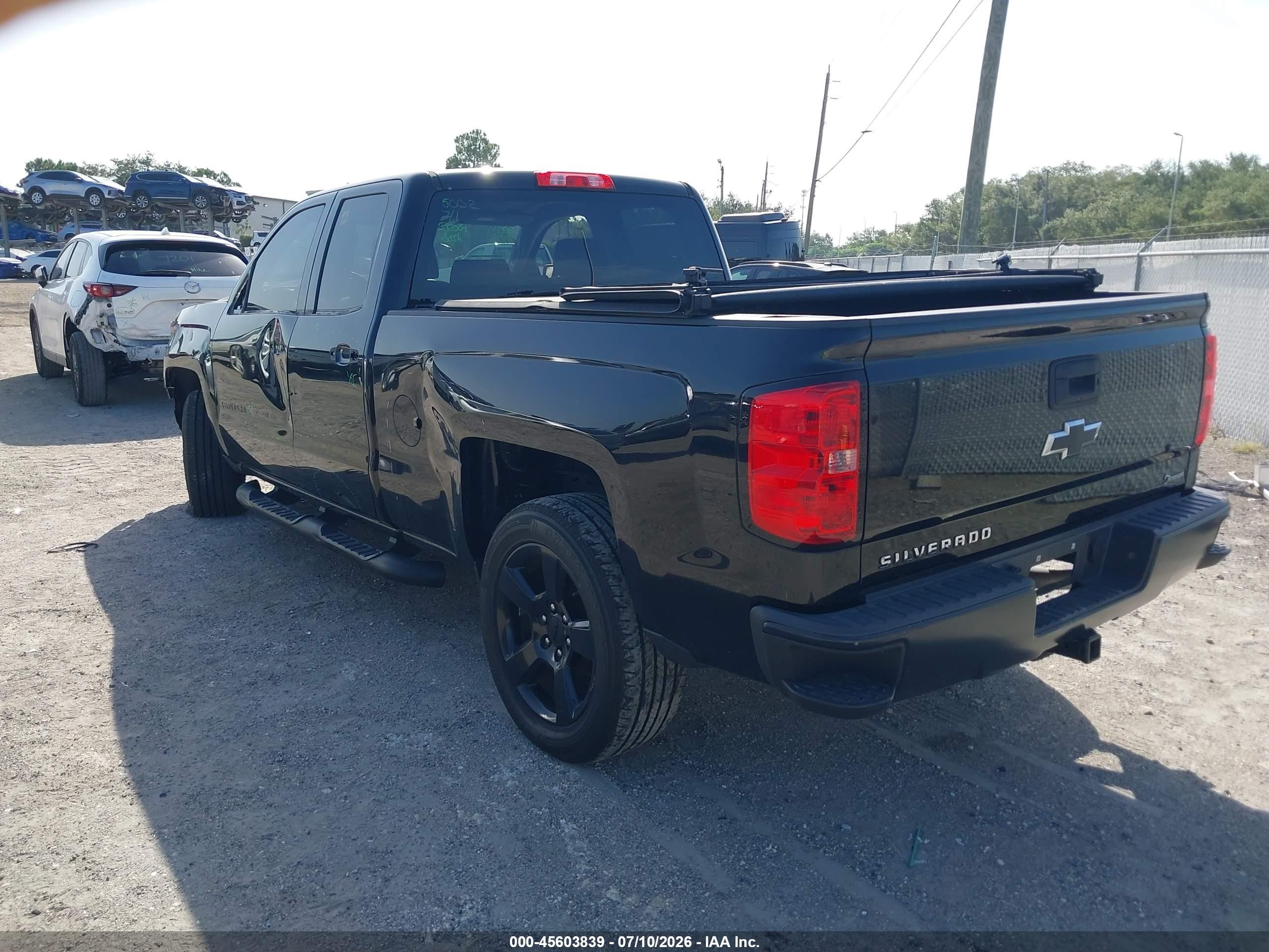 2015 Chevrolet Silverado 1500 Work Truck Black vin: 1GCRCPEH1FZ417217