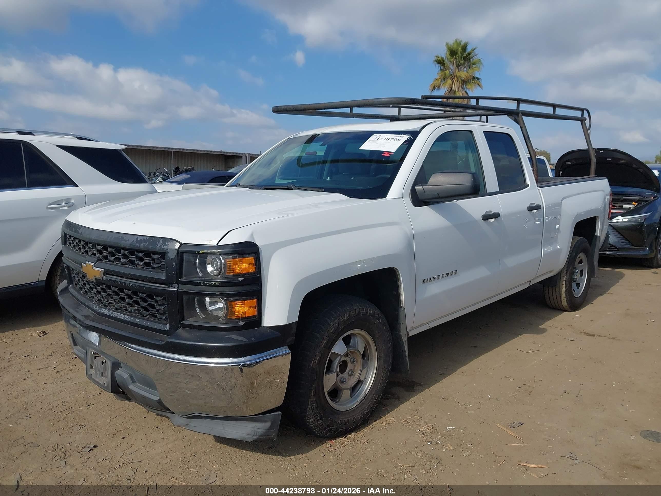 2014 Chevrolet Silverado 1500 Work Truck 1wt White vin: 1GCRCPEH2EZ157912