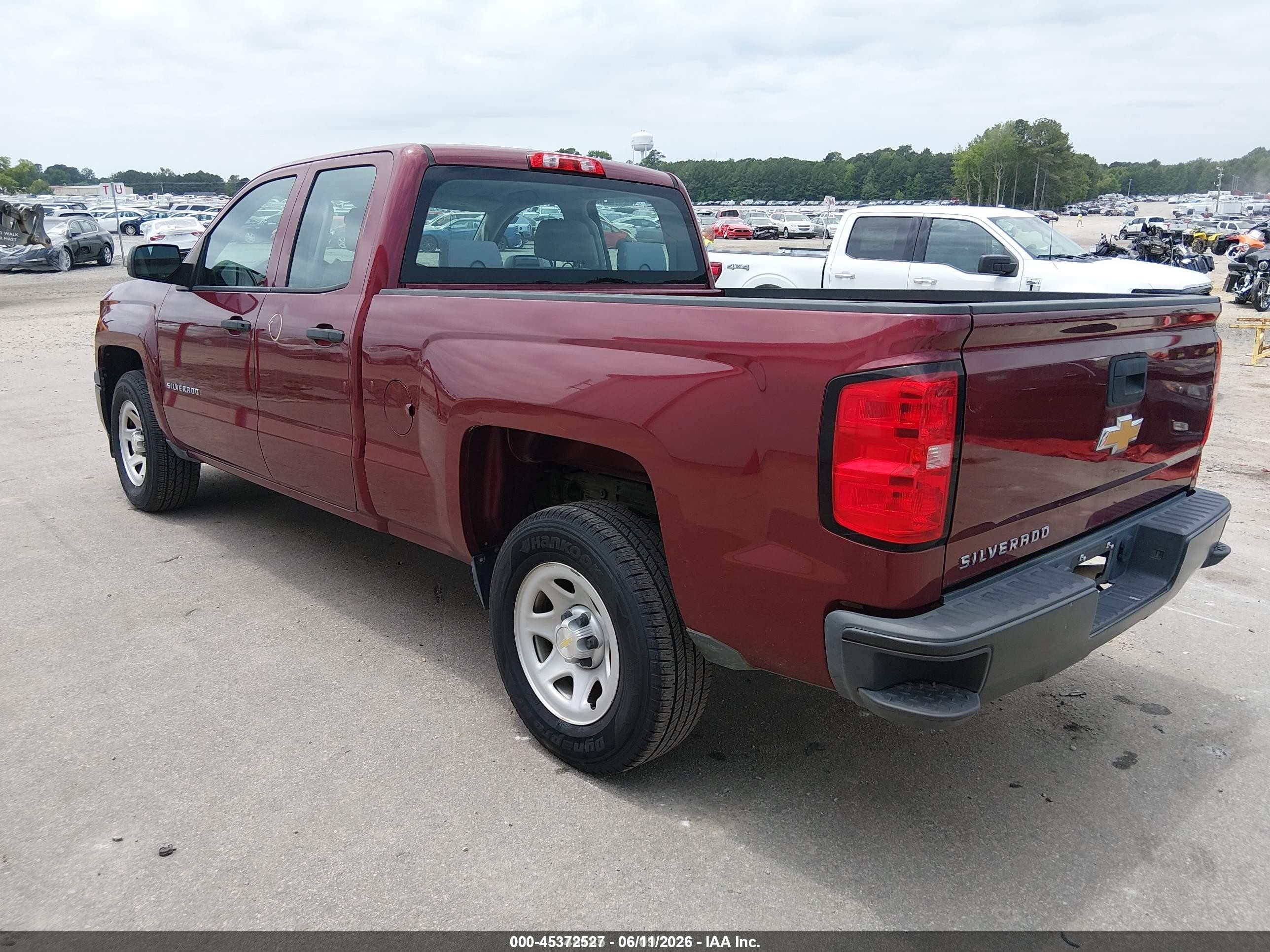 2015 Chevrolet Silverado 1500 Wt Burgundy vin: 1GCRCPEH3FZ348496