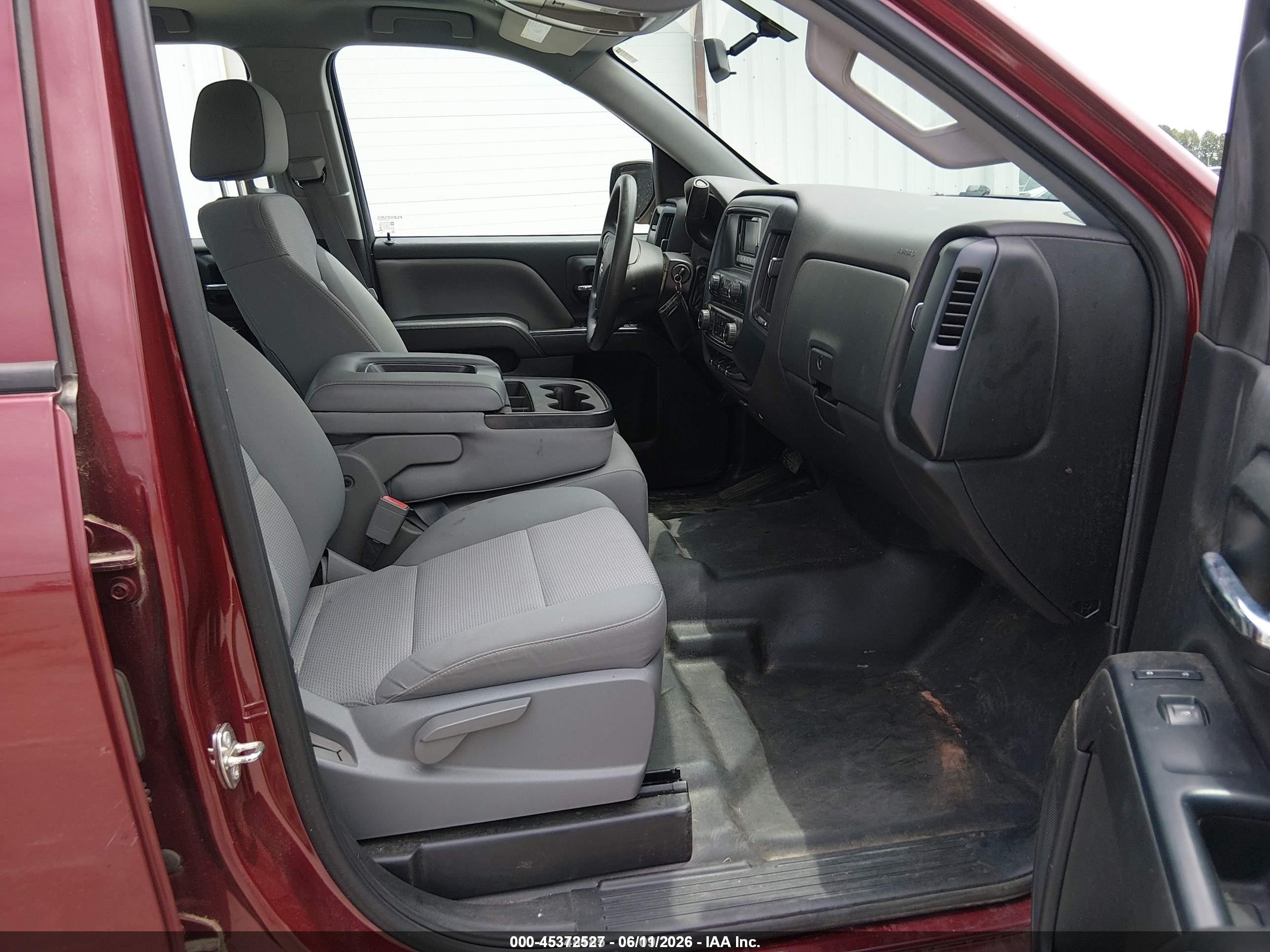 2015 Chevrolet Silverado 1500 Wt Burgundy vin: 1GCRCPEH3FZ348496