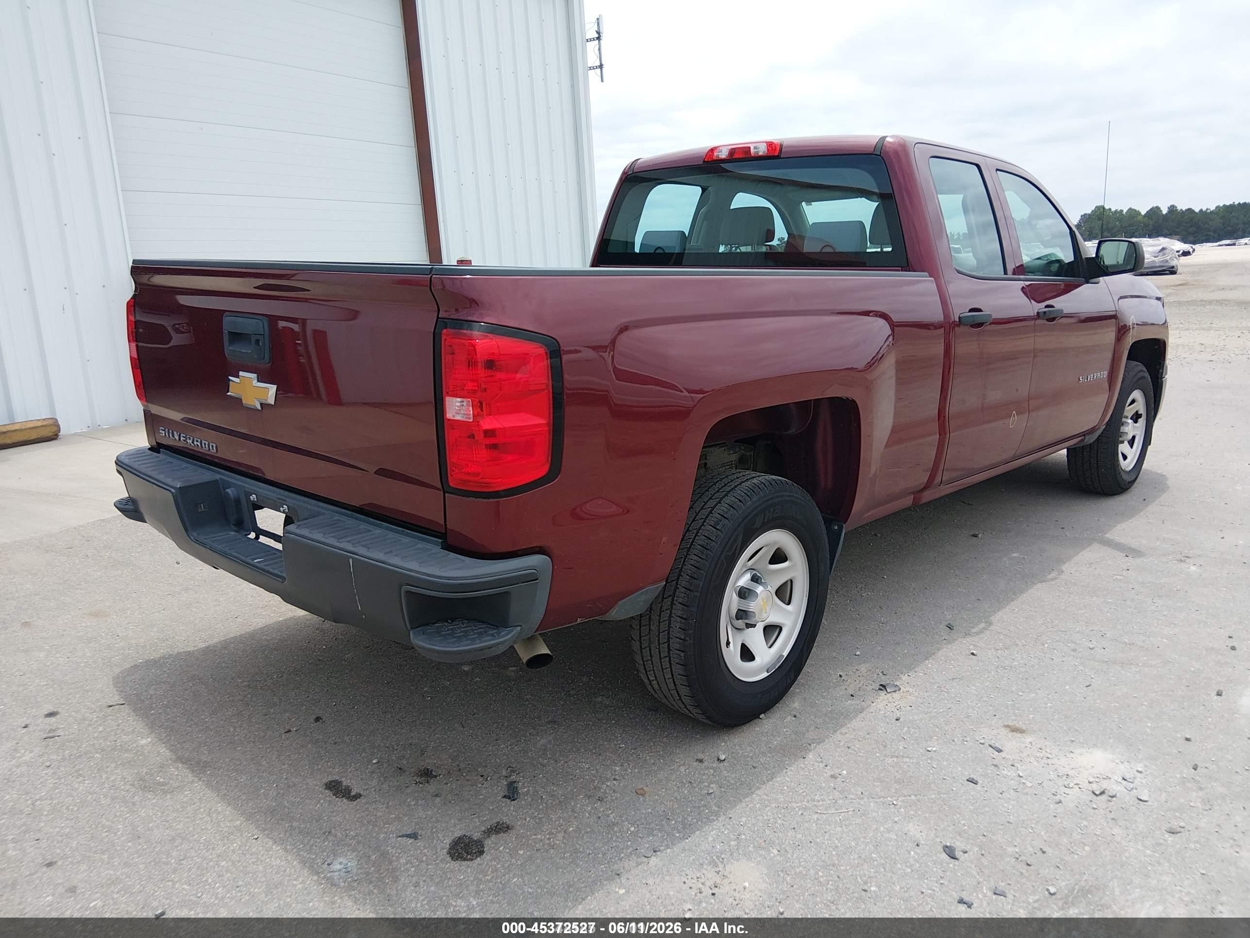 2015 Chevrolet Silverado 1500 Wt Burgundy vin: 1GCRCPEH3FZ348496