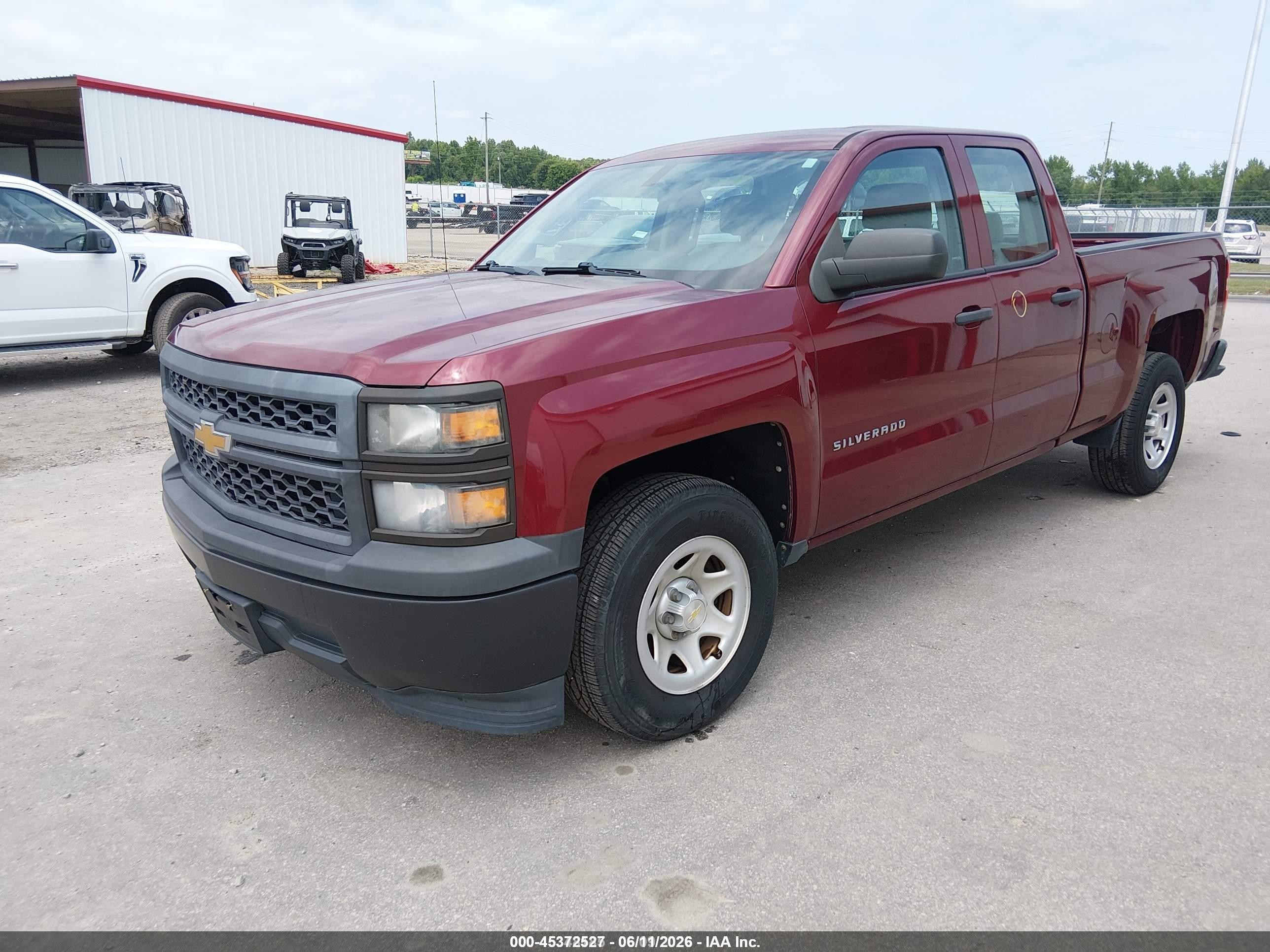 2015 Chevrolet Silverado 1500 Wt Burgundy vin: 1GCRCPEH3FZ348496