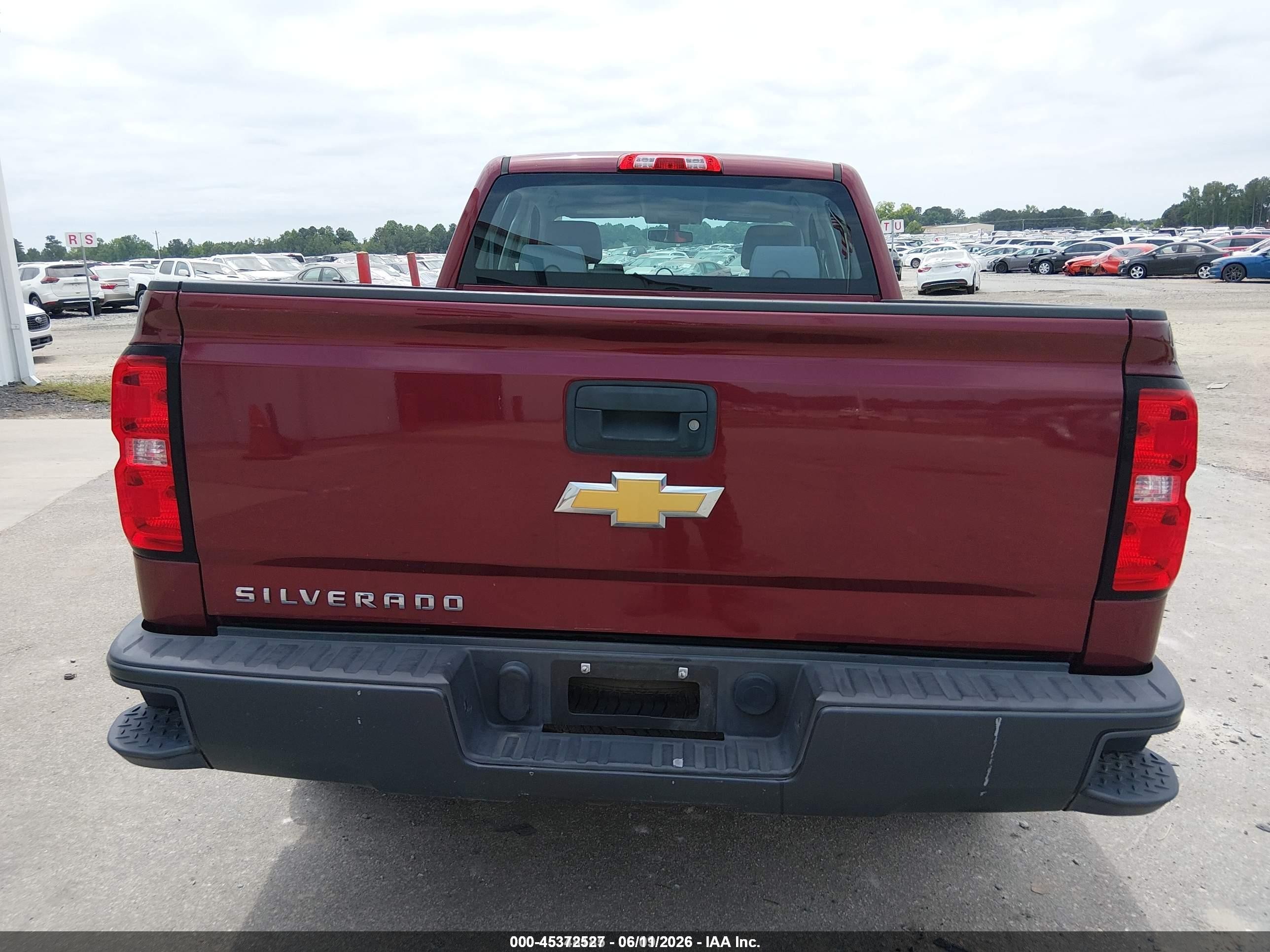 2015 Chevrolet Silverado 1500 Wt Burgundy vin: 1GCRCPEH3FZ348496