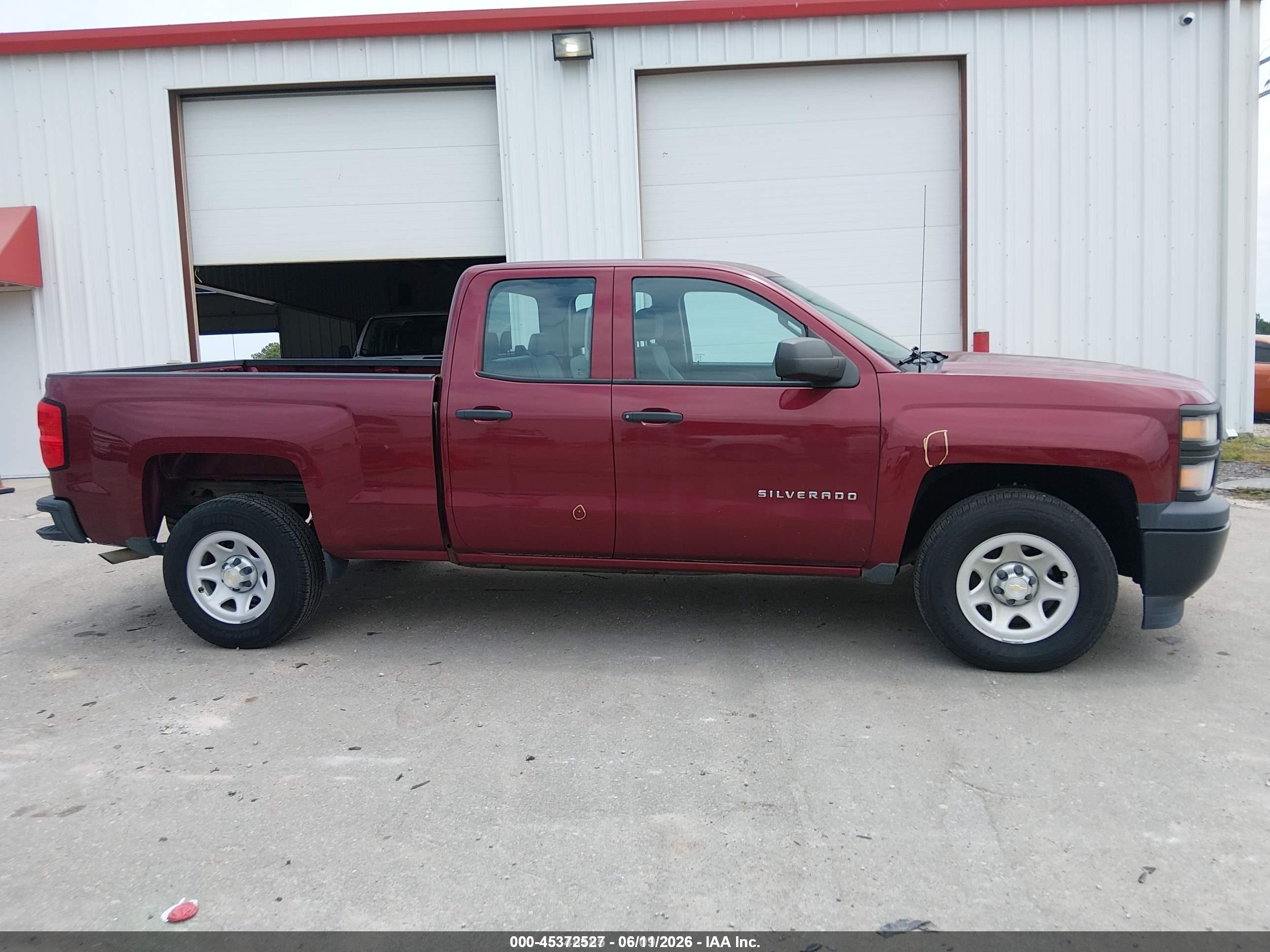 2015 Chevrolet Silverado 1500 Wt Burgundy vin: 1GCRCPEH3FZ348496
