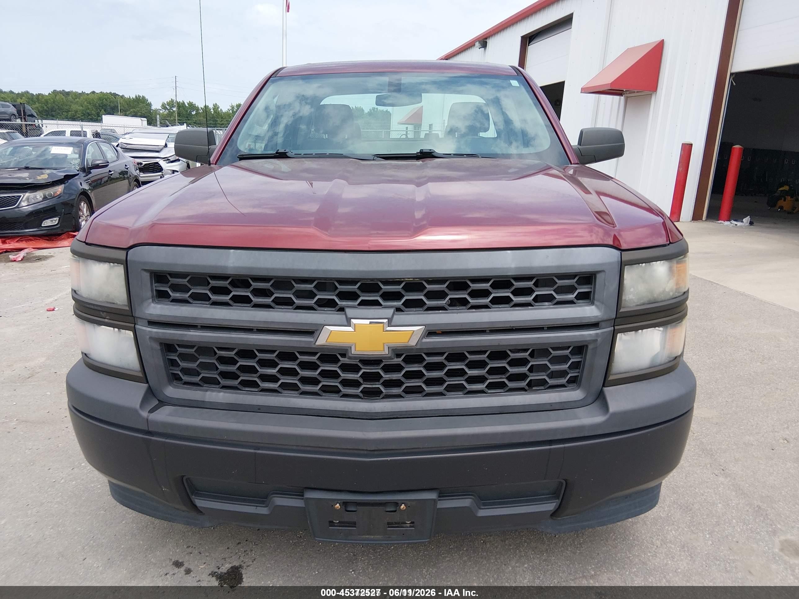 2015 Chevrolet Silverado 1500 Wt Burgundy vin: 1GCRCPEH3FZ348496