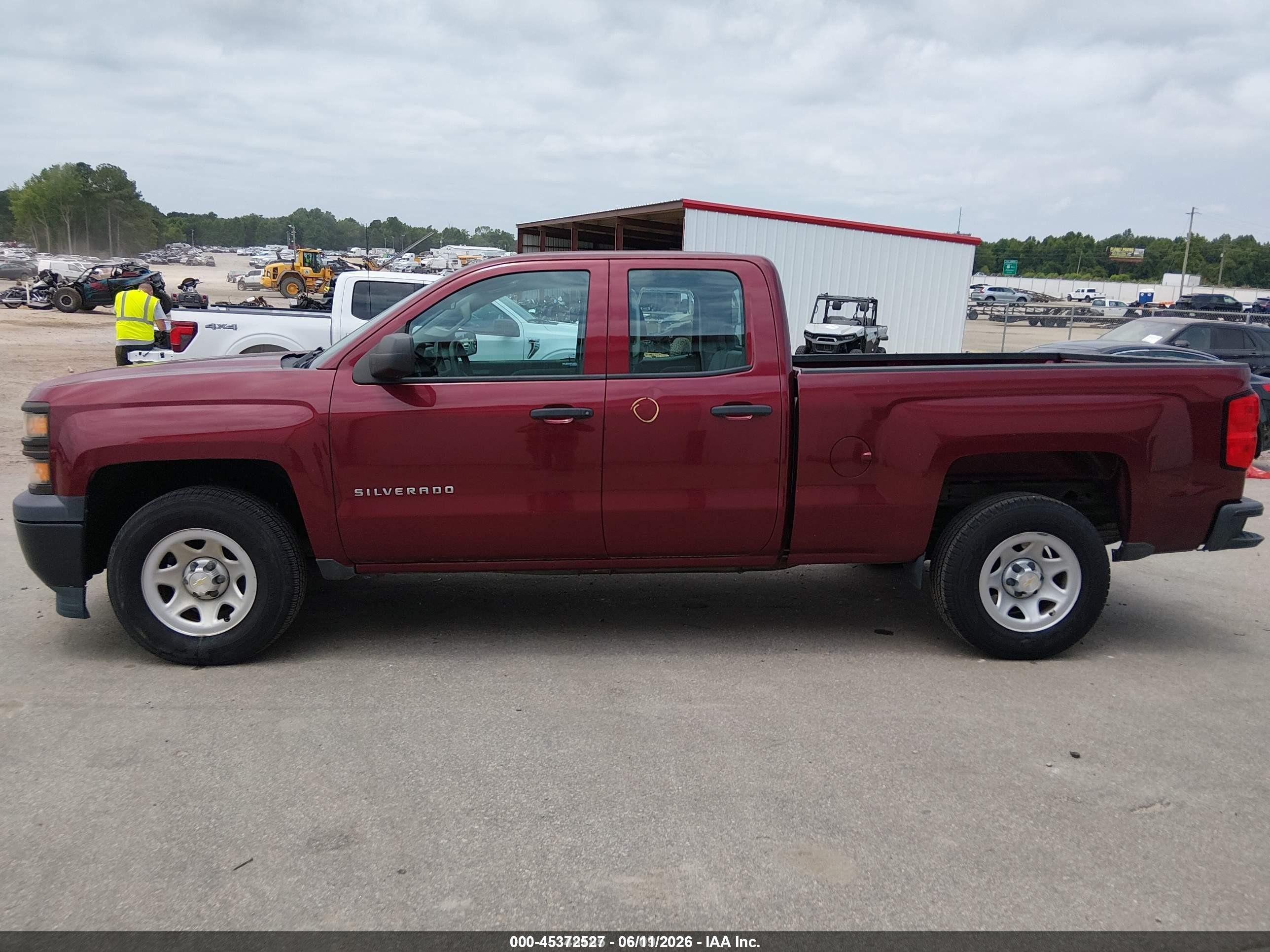 2015 Chevrolet Silverado 1500 Wt Burgundy vin: 1GCRCPEH3FZ348496