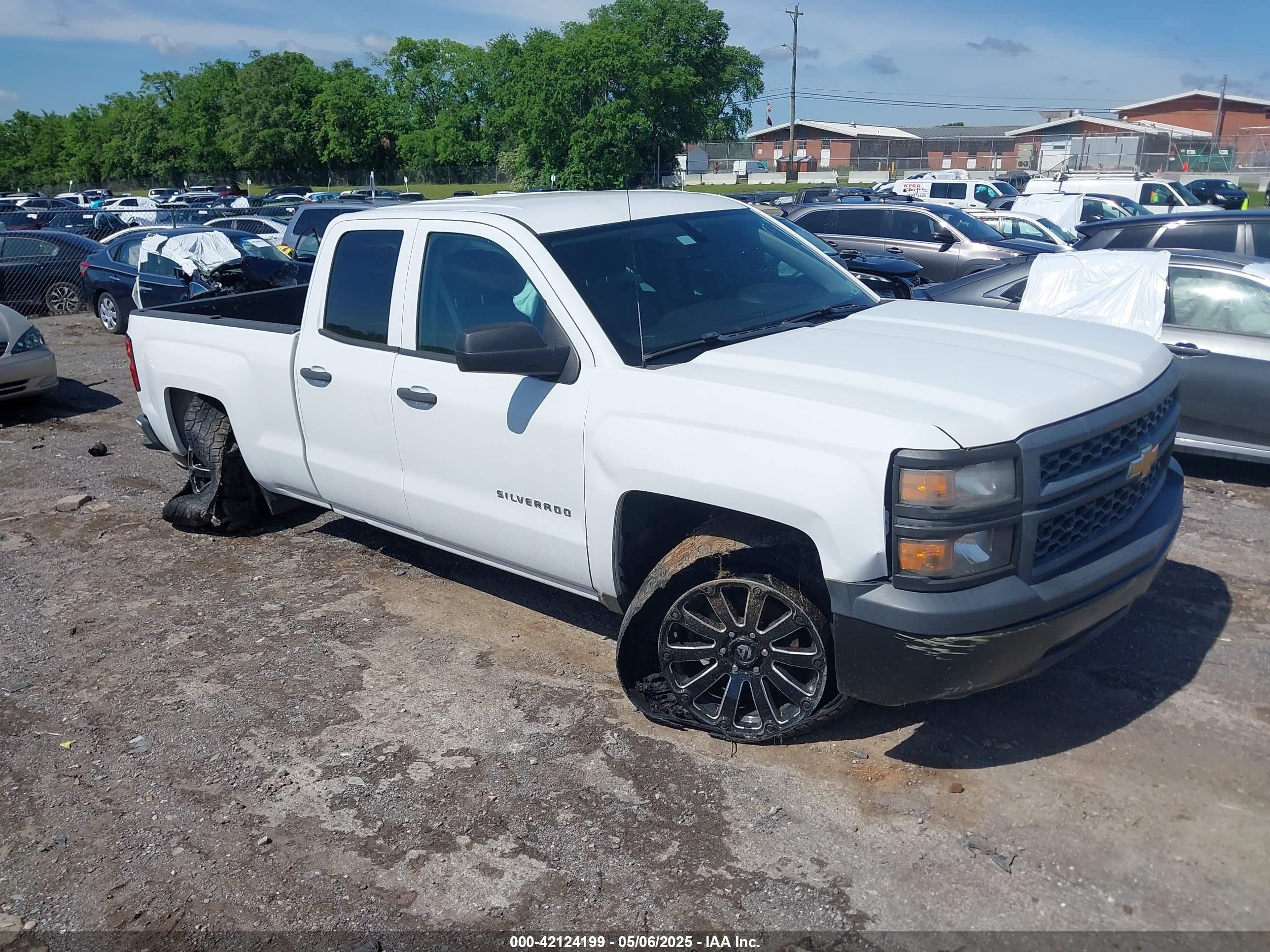 2014 Chevrolet Silverado 1500 Work Truck 1wt White vin: 1GCRCPEH4EZ260524