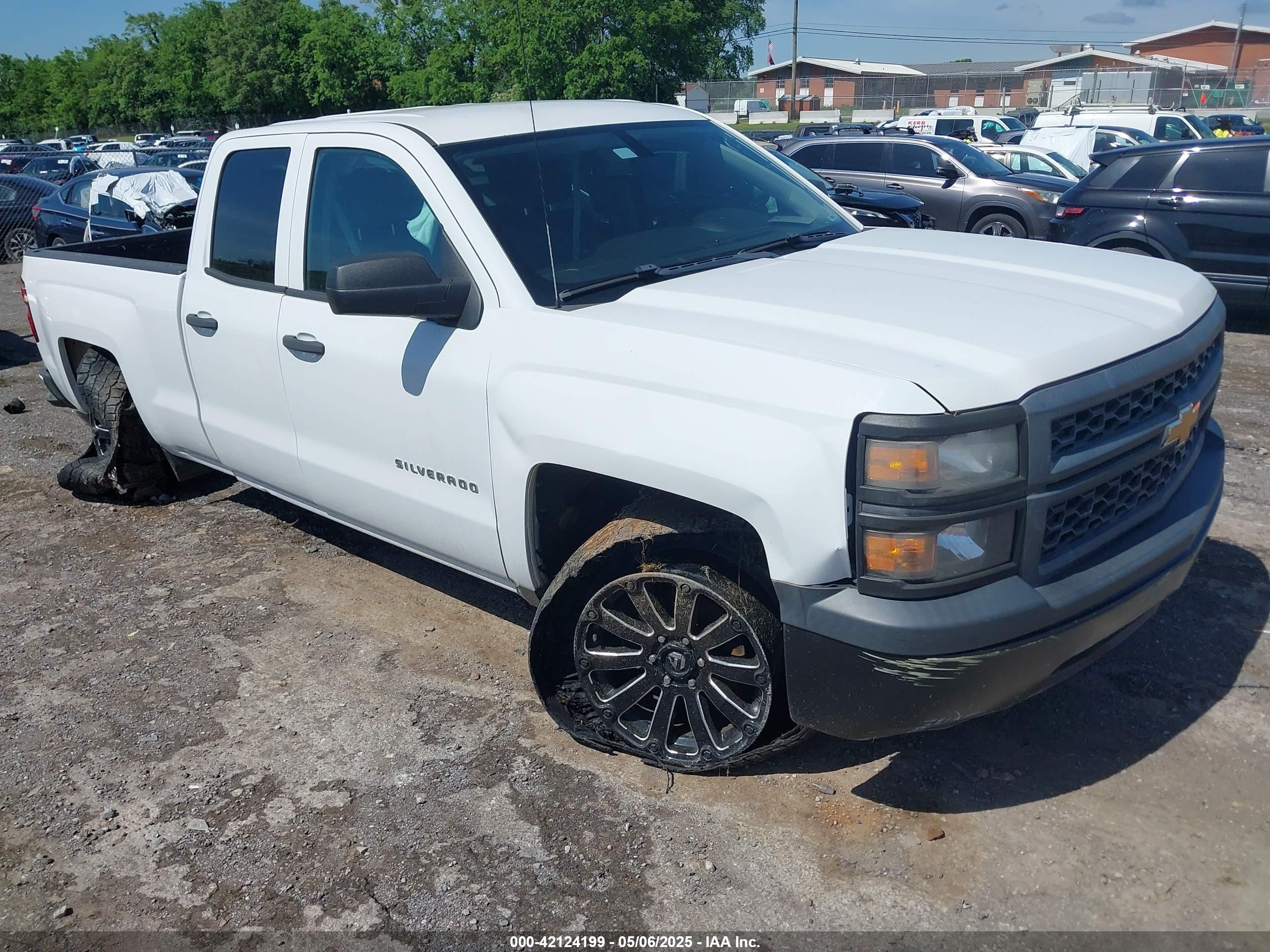2014 Chevrolet Silverado 1500 Work Truck 1wt White vin: 1GCRCPEH4EZ260524
