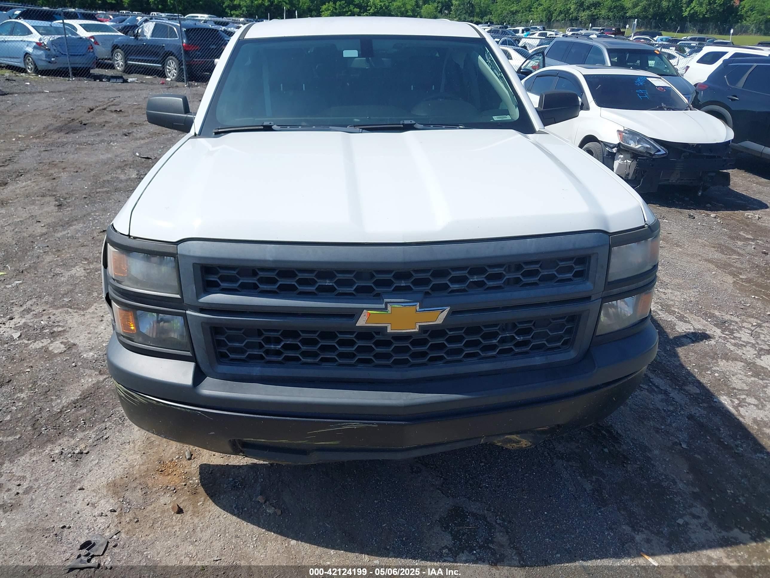 2014 Chevrolet Silverado 1500 Work Truck 1wt White vin: 1GCRCPEH4EZ260524