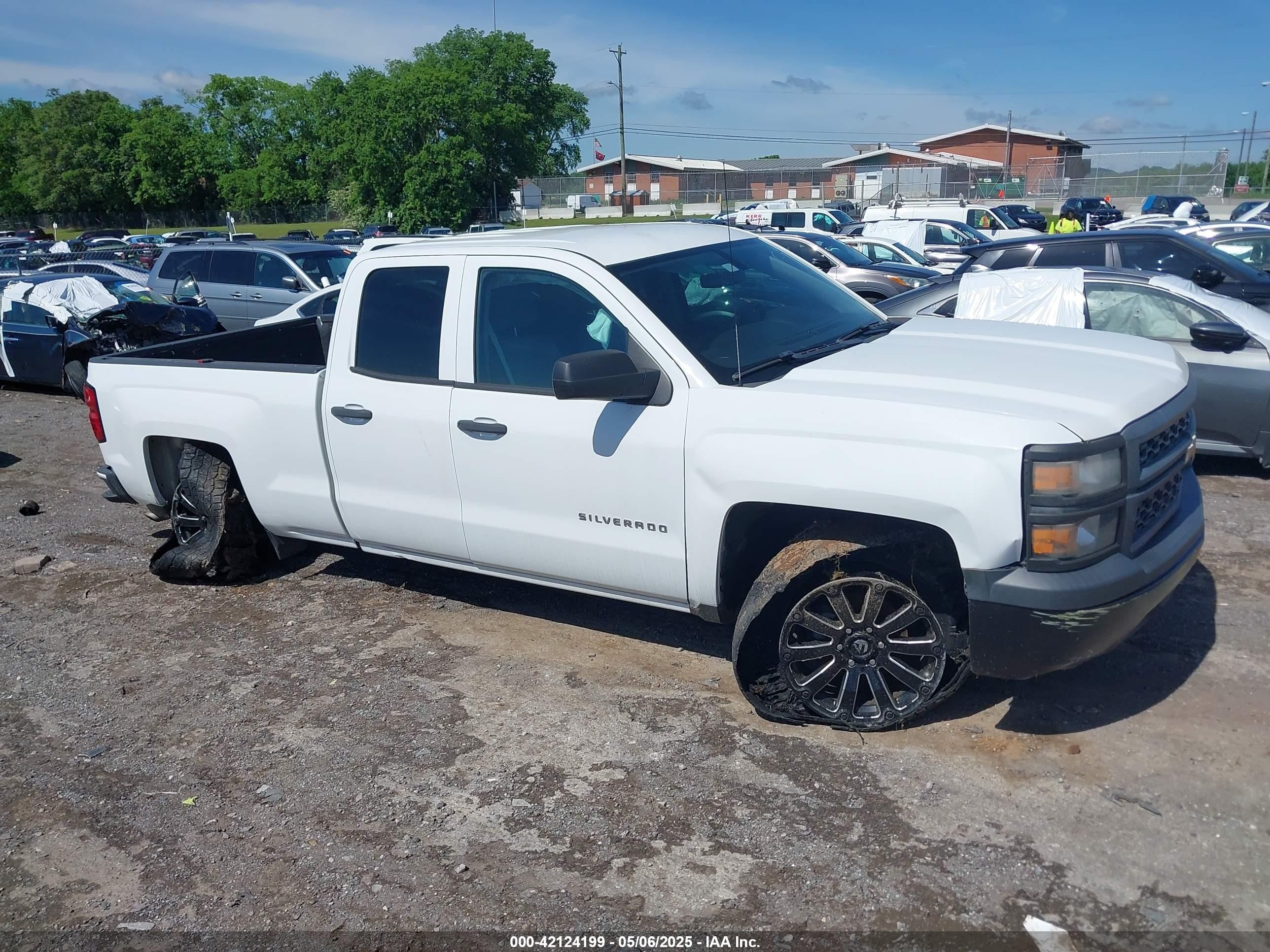 2014 Chevrolet Silverado 1500 Work Truck 1wt White vin: 1GCRCPEH4EZ260524
