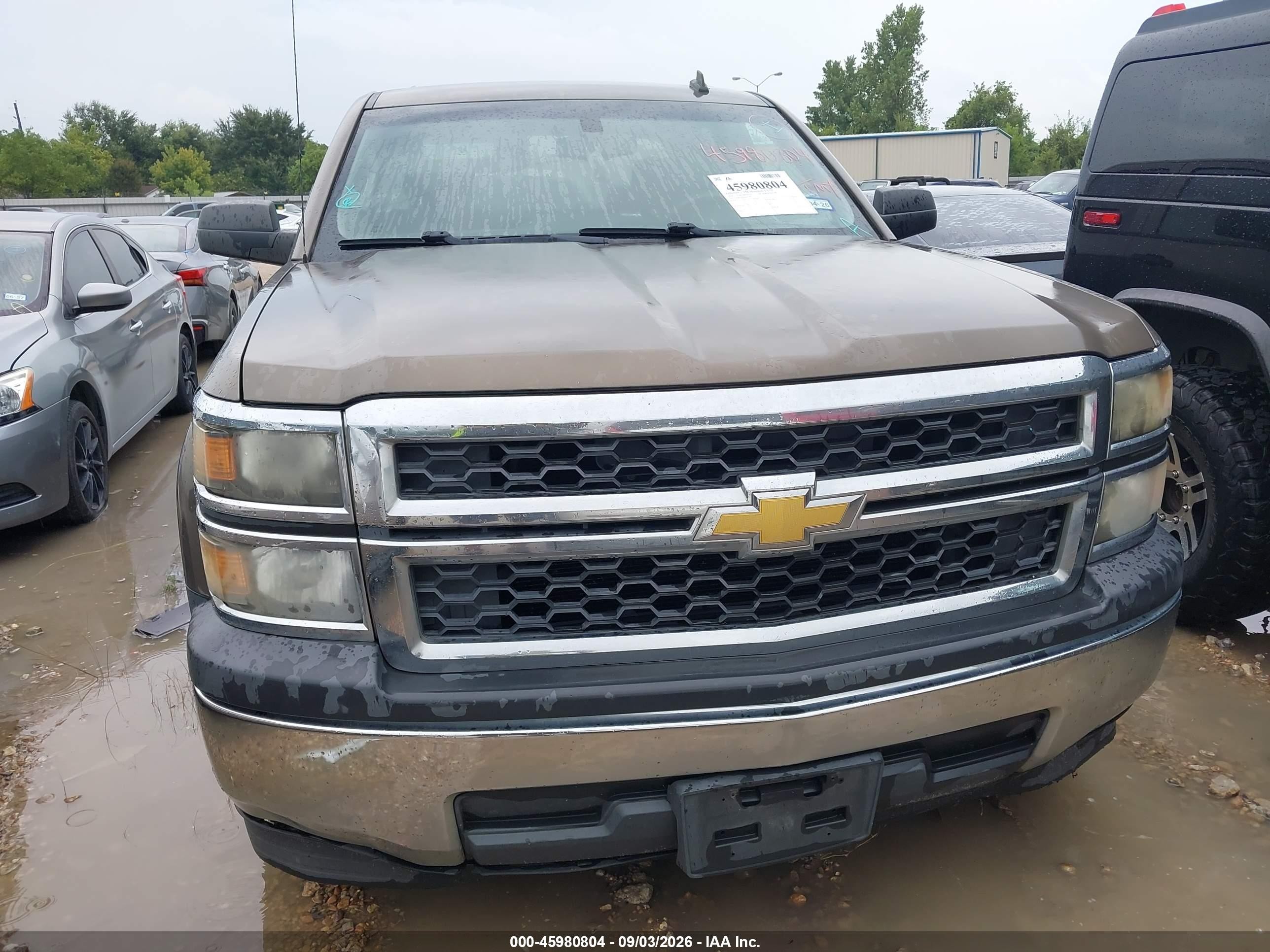 2014 Chevrolet Silverado 1500 Work Truck 2wt Brown vin: 1GCRCPEH4EZ412995