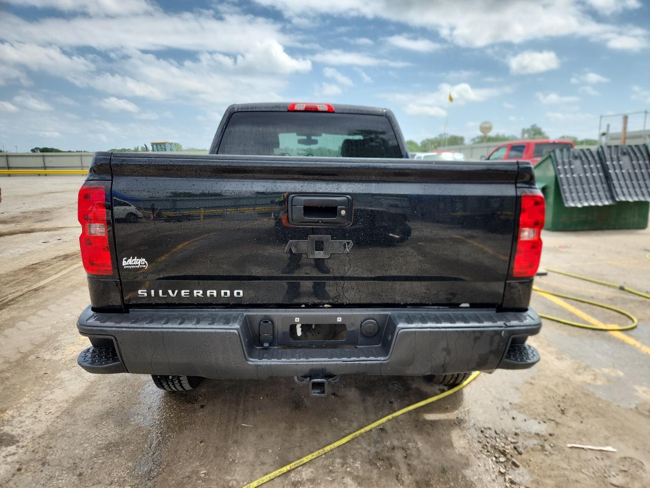 2015 Chevrolet Silverado C1500 Black vin: 1GCRCPEH4FZ441222 Damage: Rear Emblem, Missing, Replacement Required