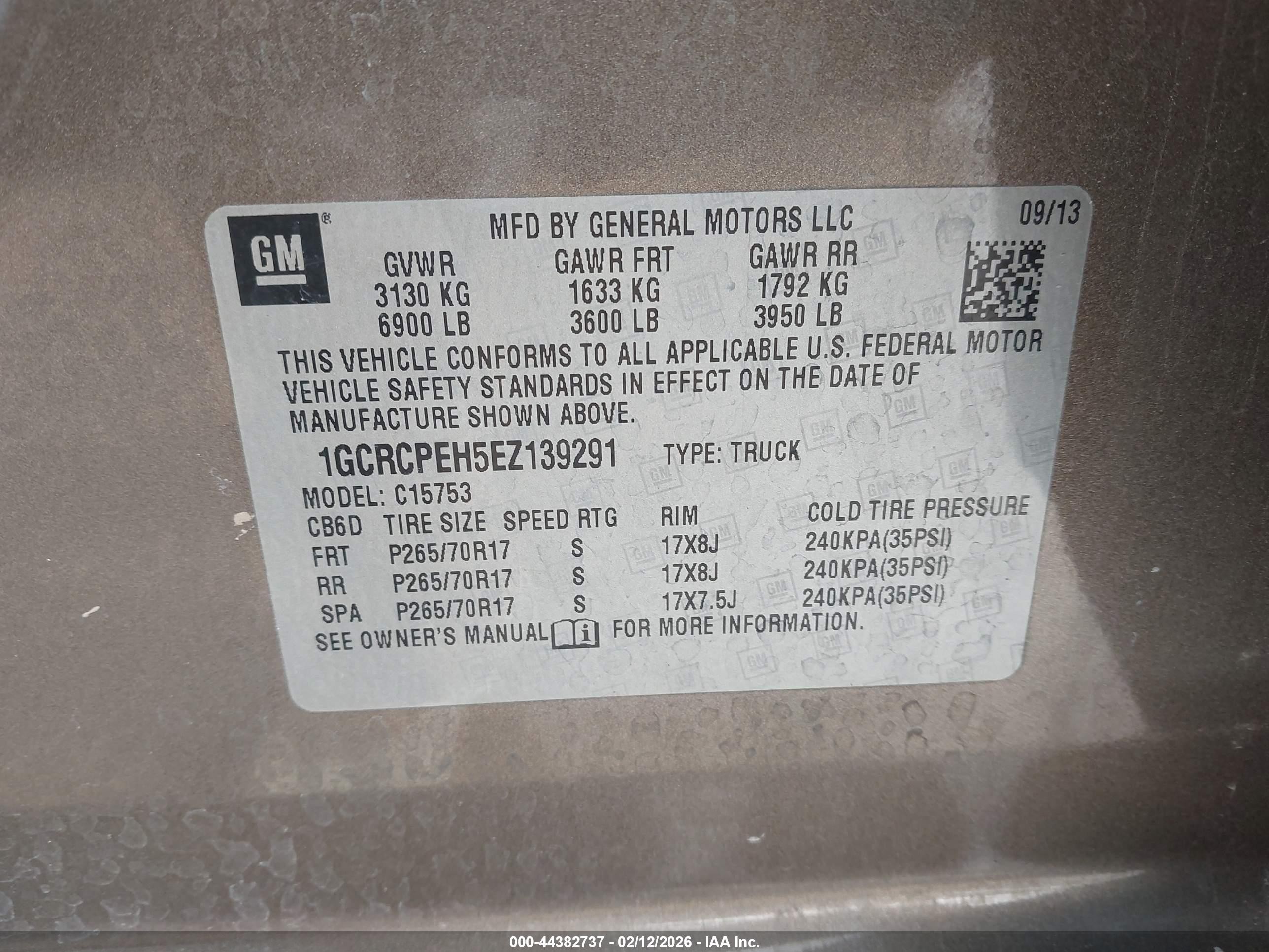 2014 Chevrolet Silverado 1500 Work Truck 2wt Brown vin: 1GCRCPEH5EZ139291