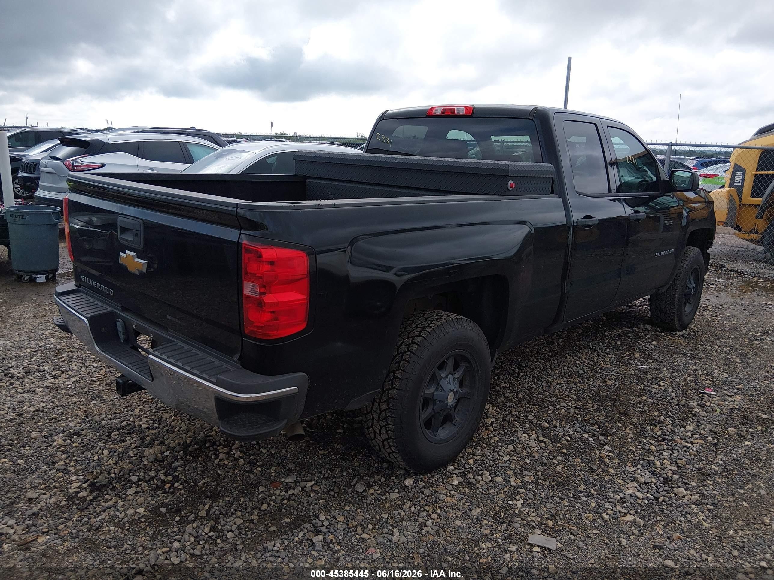 2015 Chevrolet Silverado 1500 Ls Black vin: 1GCRCPEH5FZ199086