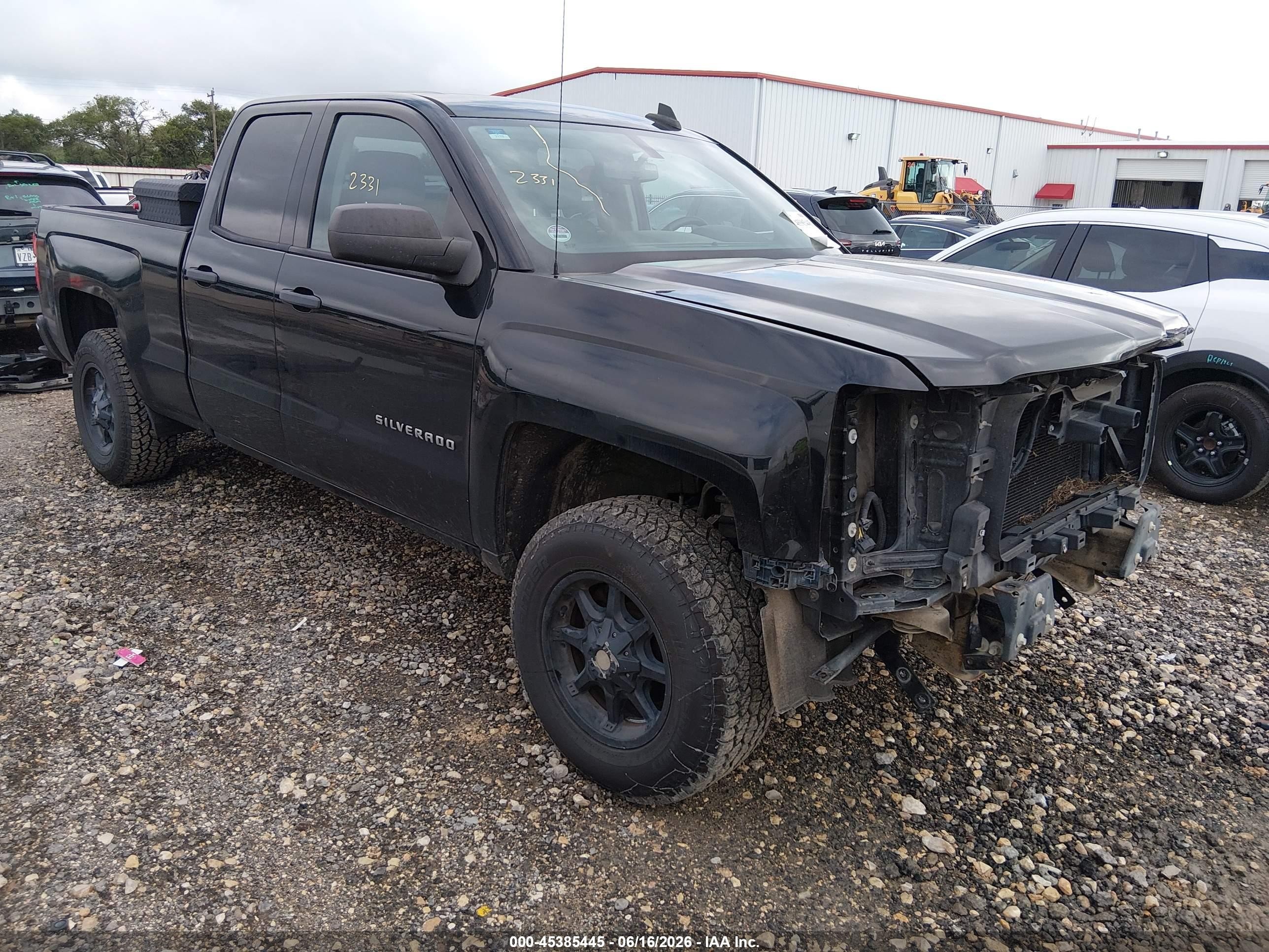 2015 Chevrolet Silverado 1500 Ls Black vin: 1GCRCPEH5FZ199086