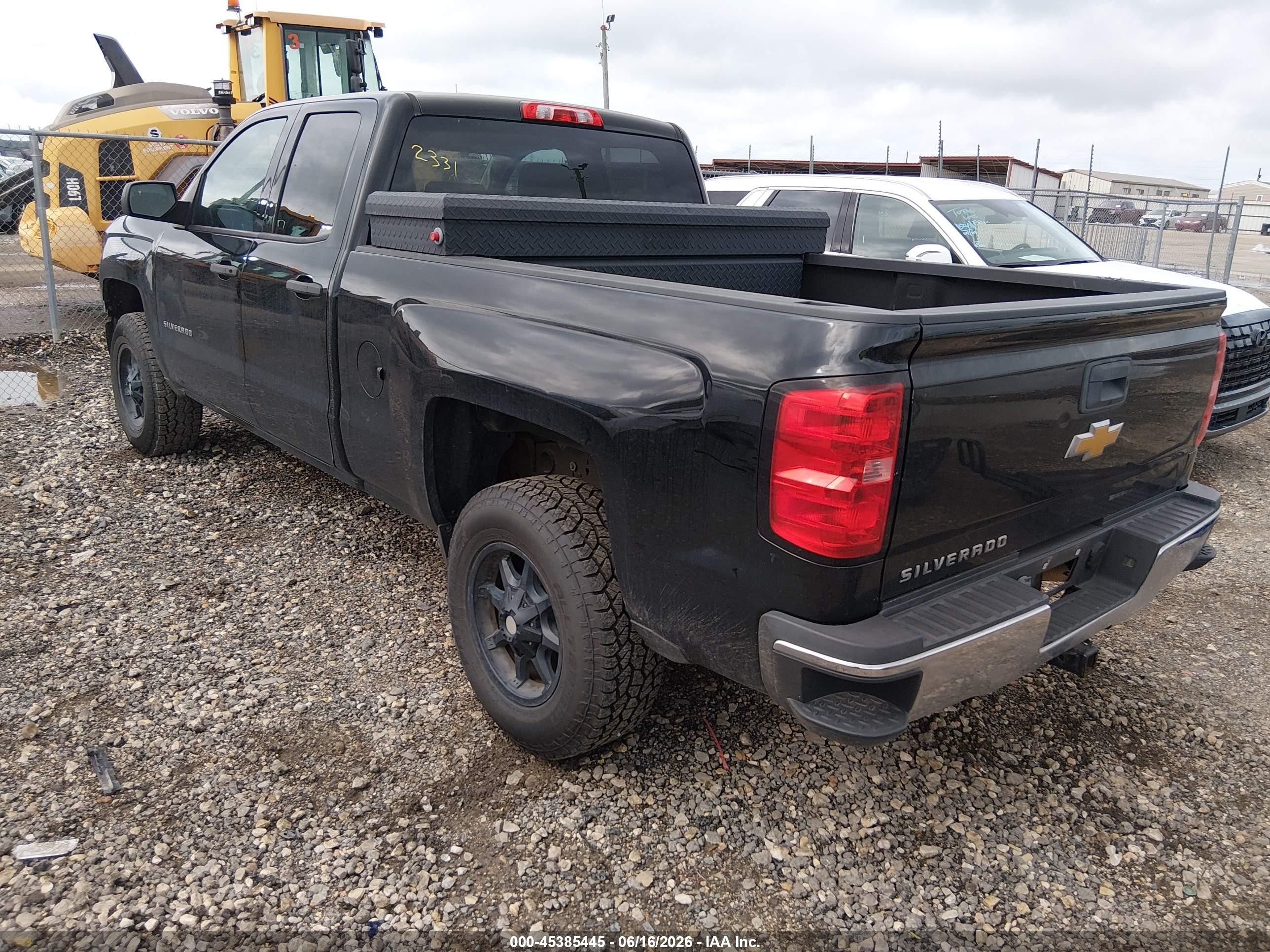 2015 Chevrolet Silverado 1500 Ls Black vin: 1GCRCPEH5FZ199086