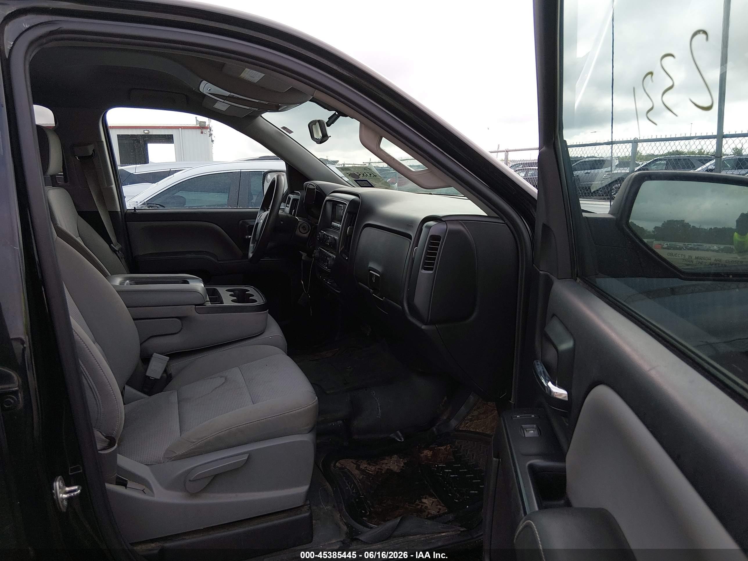2015 Chevrolet Silverado 1500 Ls Black vin: 1GCRCPEH5FZ199086