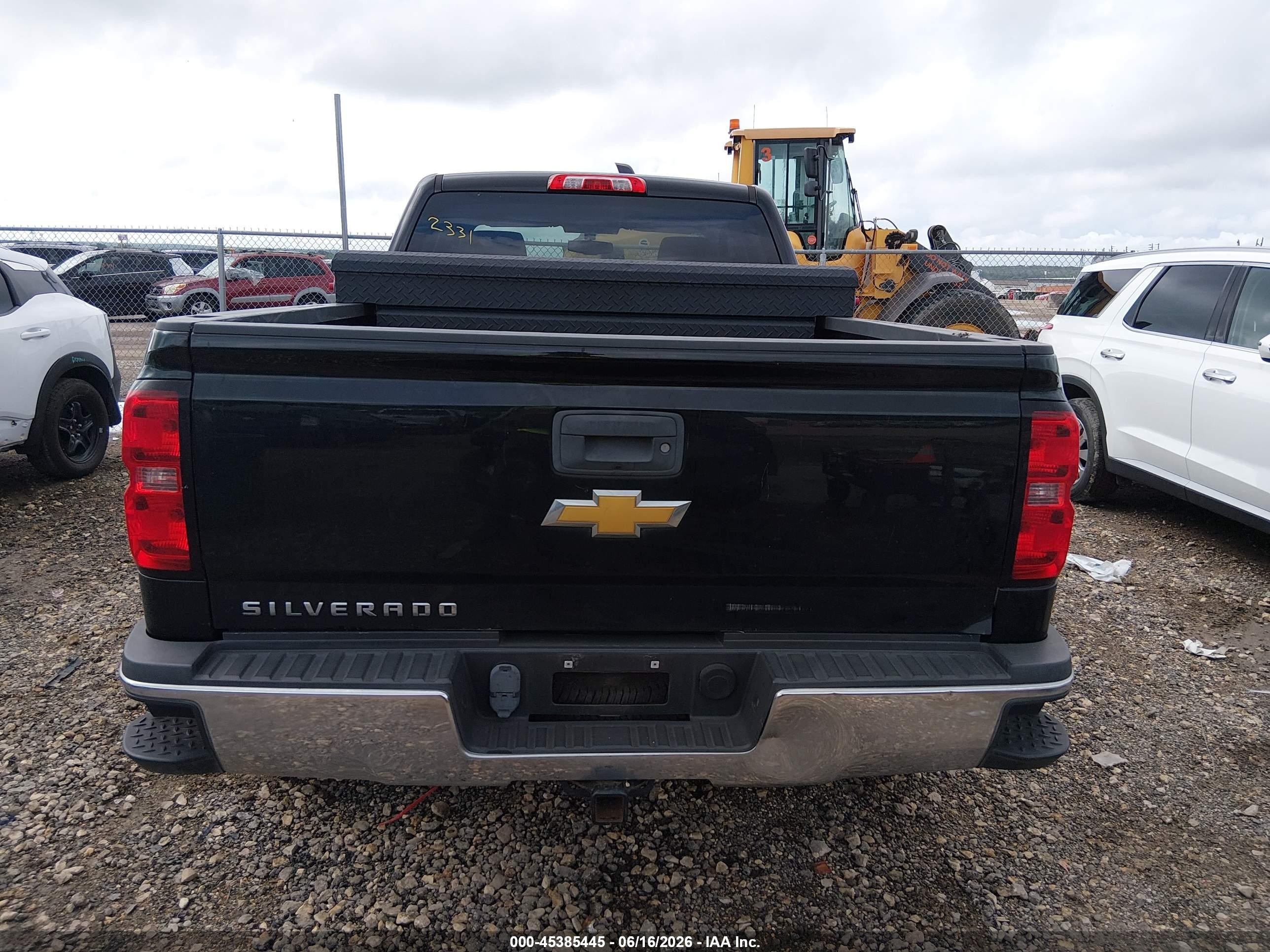 2015 Chevrolet Silverado 1500 Ls Black vin: 1GCRCPEH5FZ199086