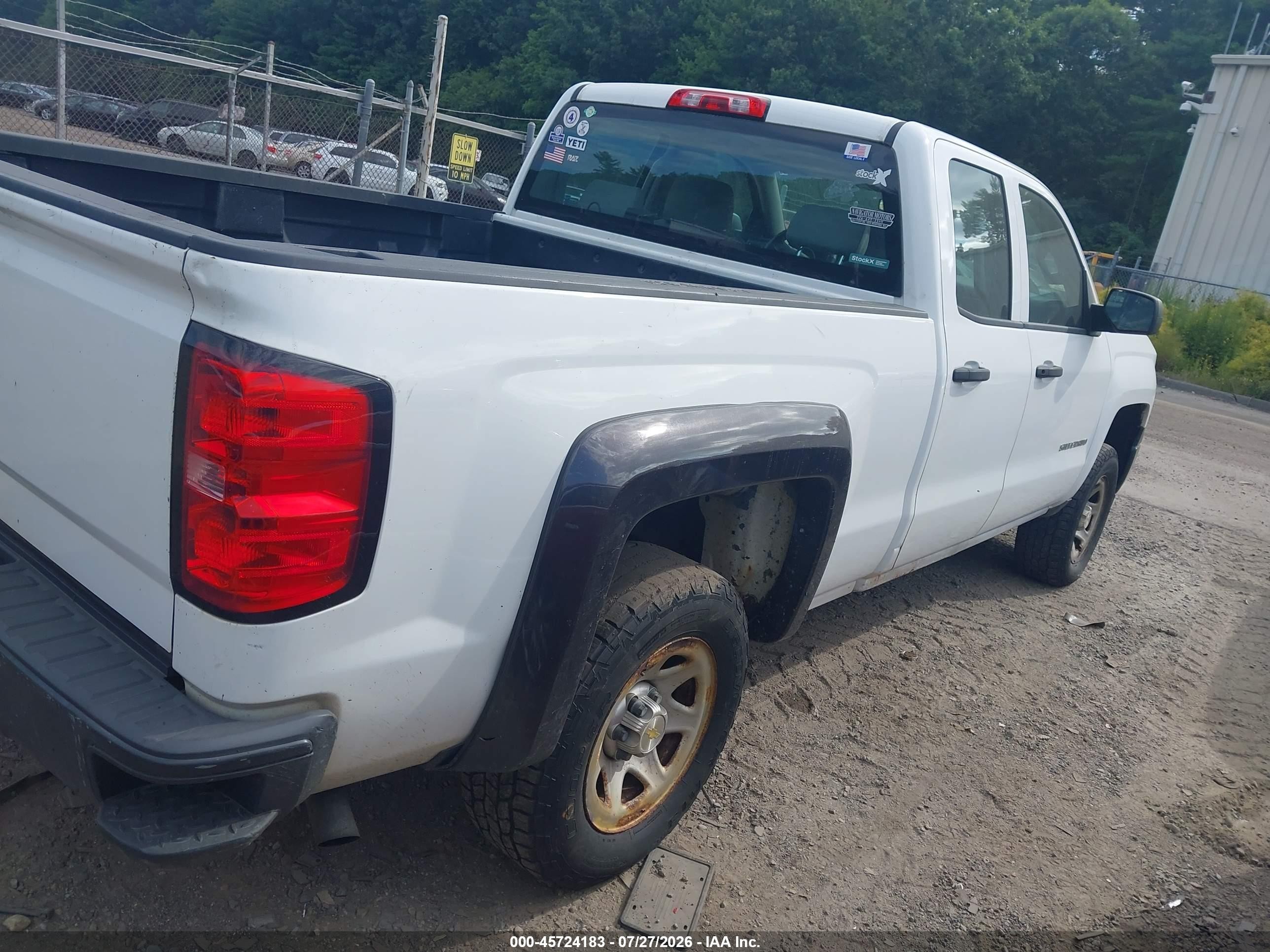2014 Chevrolet Silverado 1500 Work Truck White vin: 1GCRCPEH6EZ119096