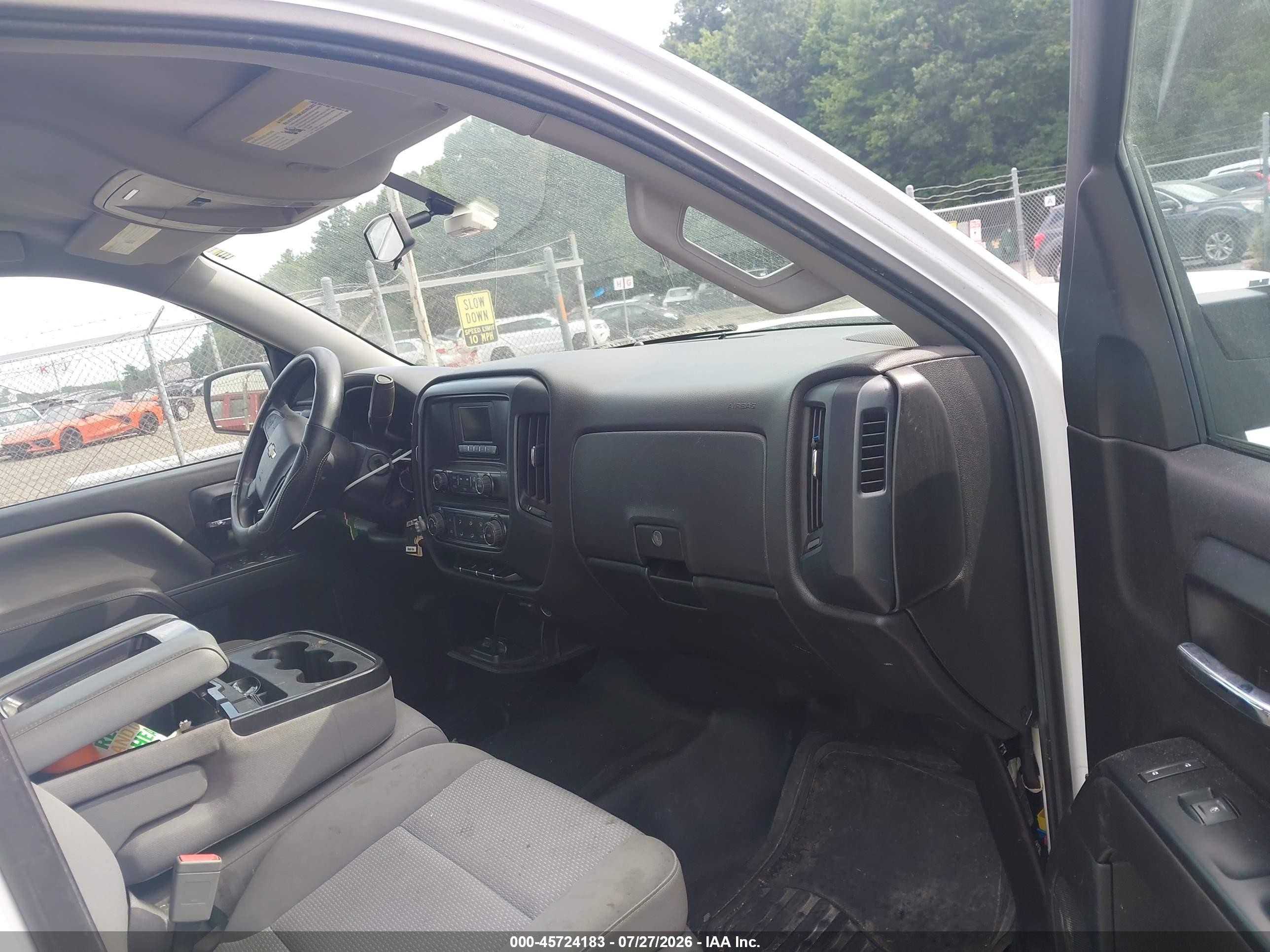 2014 Chevrolet Silverado 1500 Work Truck White vin: 1GCRCPEH6EZ119096