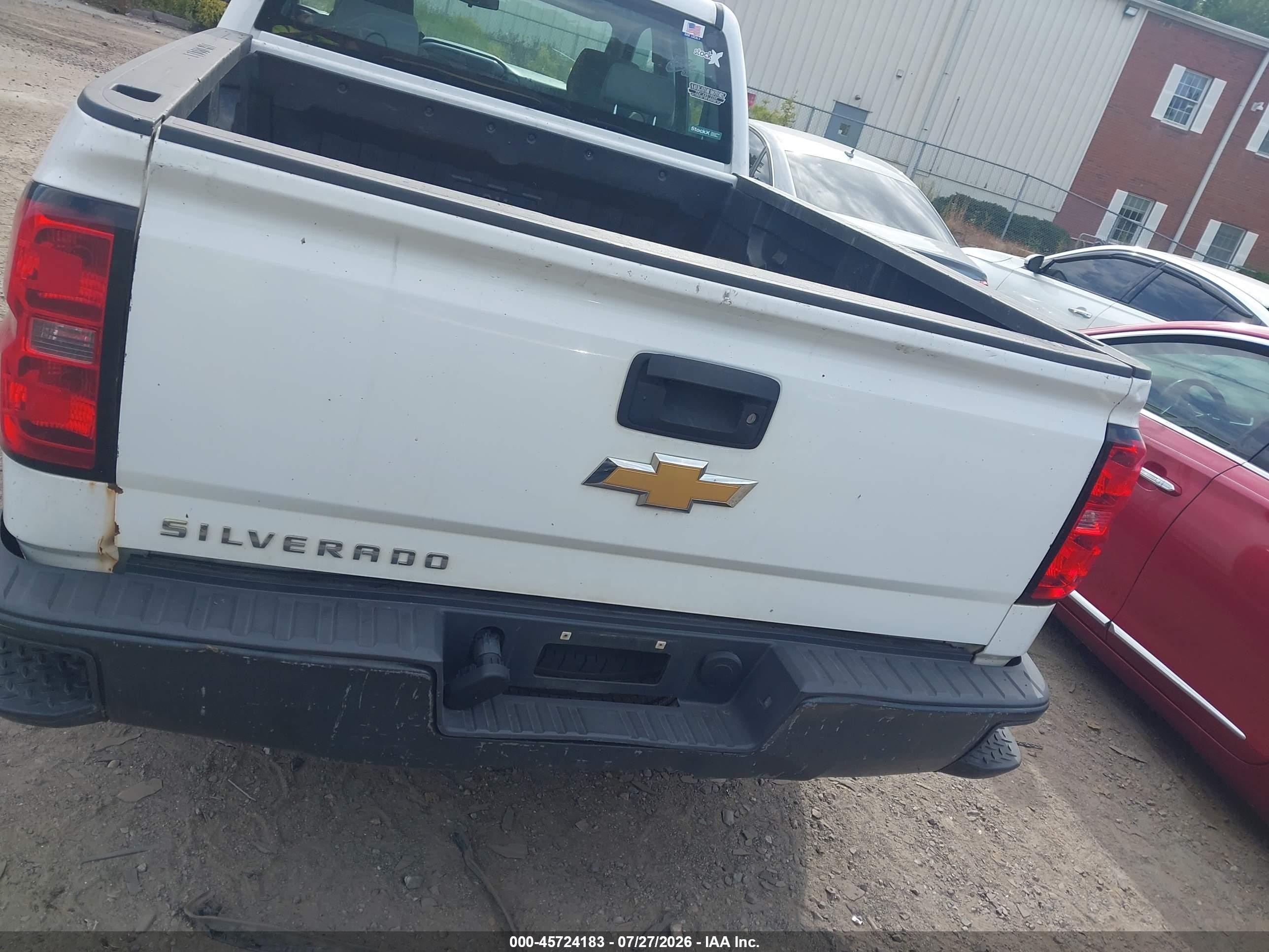 2014 Chevrolet Silverado 1500 Work Truck White vin: 1GCRCPEH6EZ119096