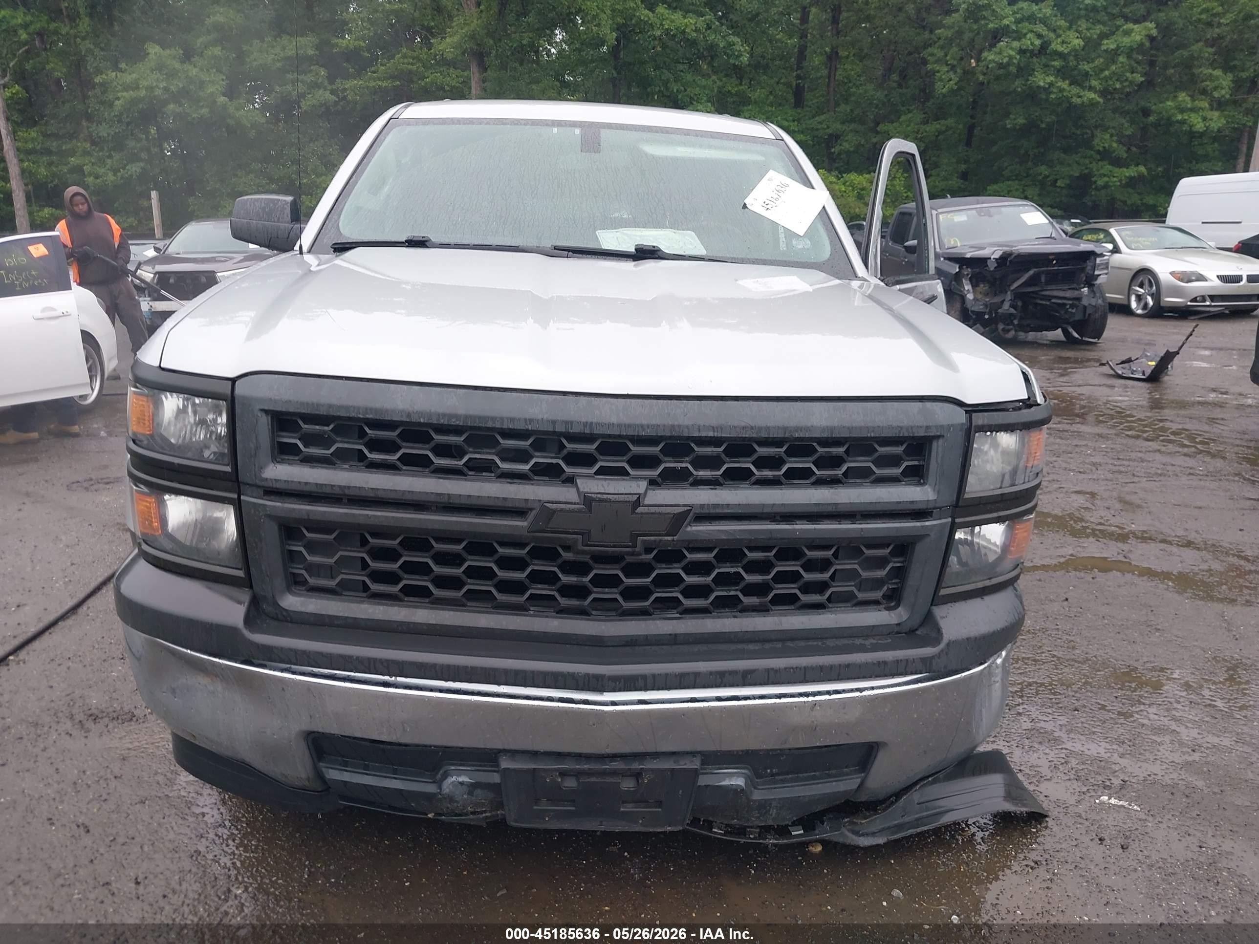 2014 Chevrolet Silverado 1500 Work Truck 1wt Gray vin: 1GCRCPEH6EZ373262