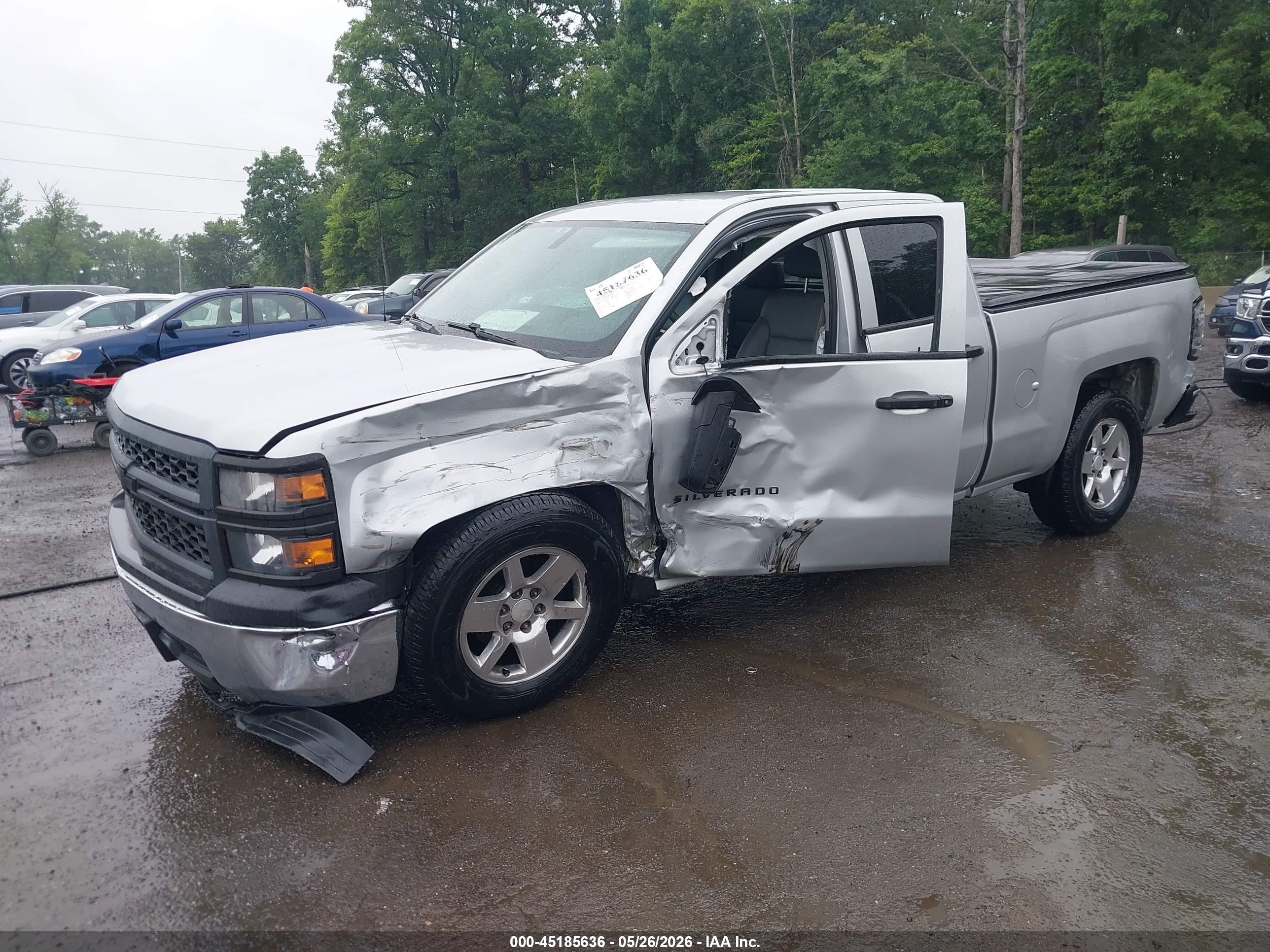2014 Chevrolet Silverado 1500 Work Truck 1wt Gray vin: 1GCRCPEH6EZ373262