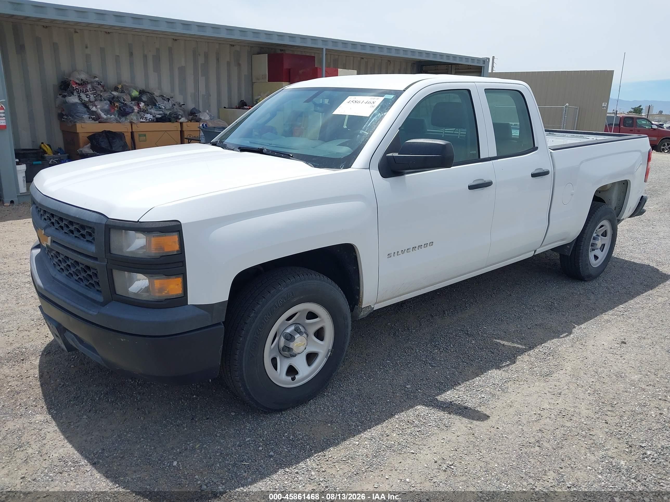 2015 Chevrolet Silverado 1500 Work Truck White vin: 1GCRCPEH6FZ328873